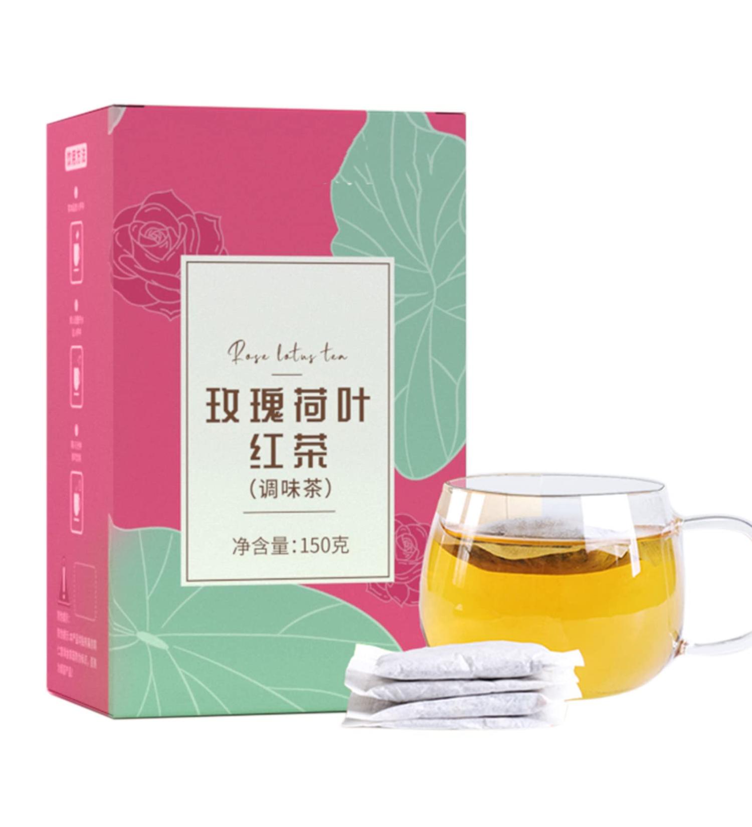 30 Count Organic Rose Leaf Black Tea Combination Natural Herbal Tea Bags of Cassia Barley Orange Peel Winter Melon Aromatic Fragrant Flower Flavored Tea 150g / 5.3oz - Buy Online on GoSupps.com