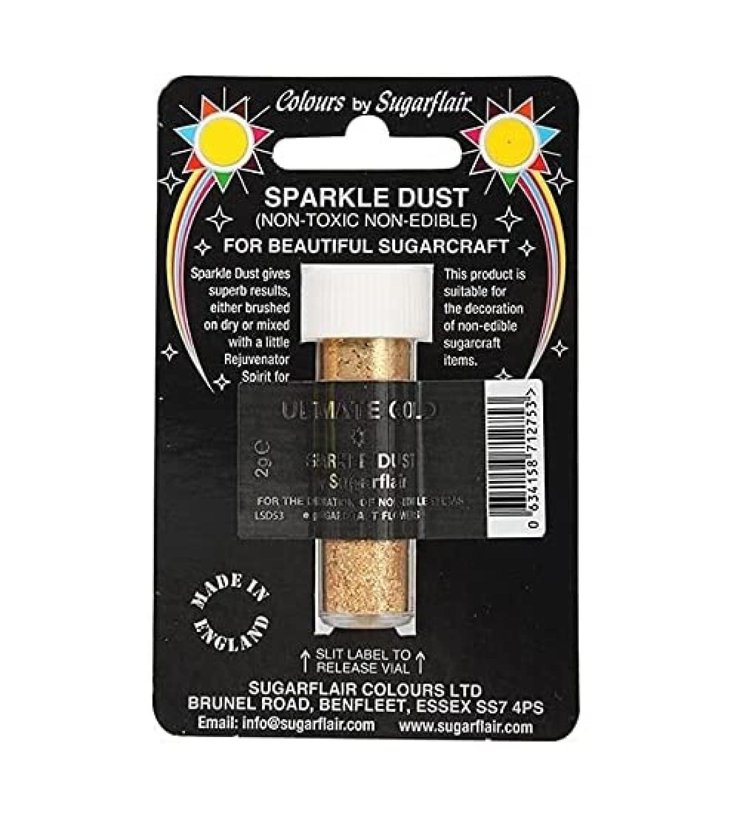 Sugarflair Non-Edible Sparkle Dust Ultimate Gold 2 g