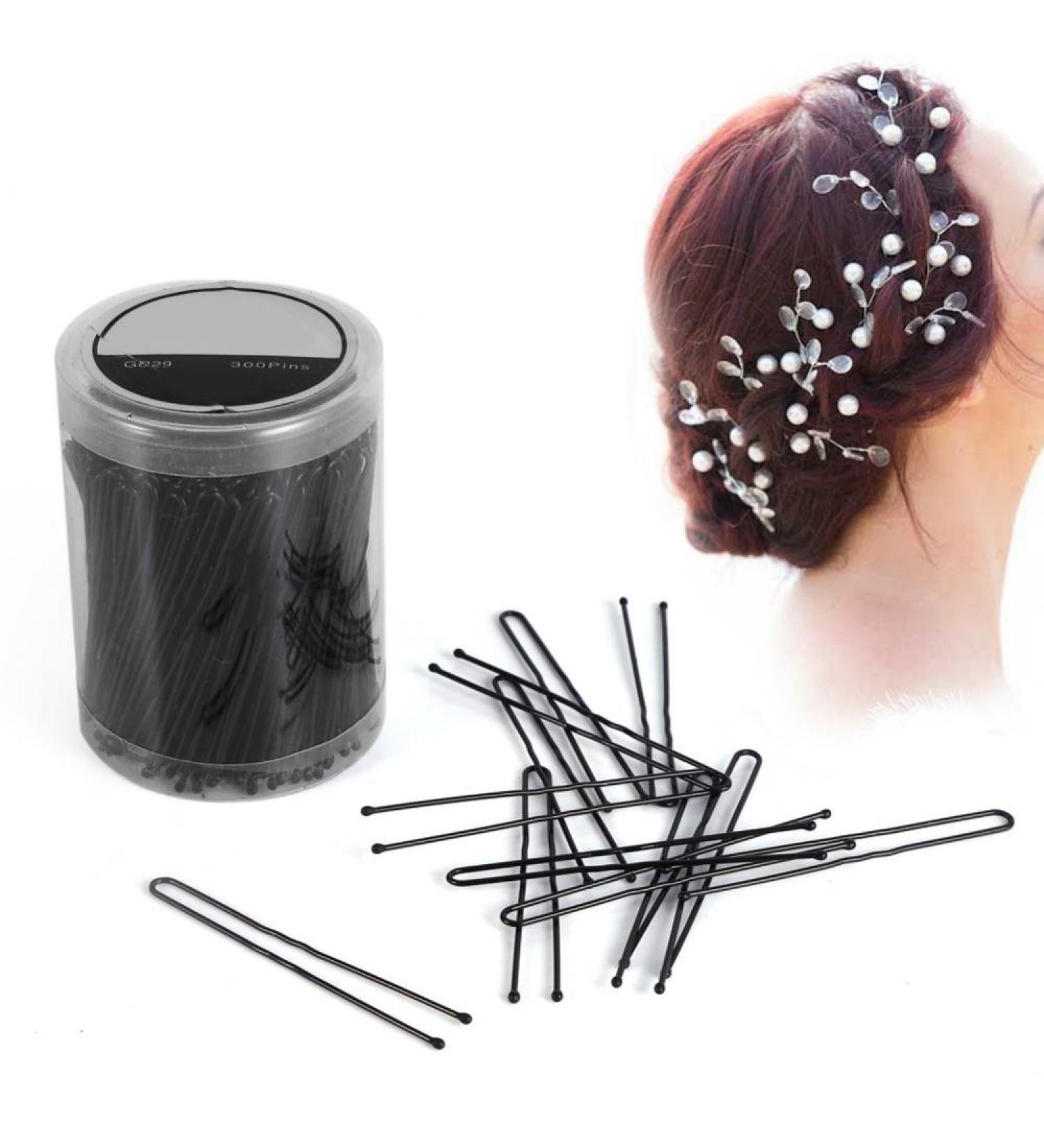 300-Pack Hairpins Hair Clips & U-Pins + 100 Hair Ties with Storage Box - Perfect Hair Accessories for Women & Girls - Buy Online on GoSupps.com