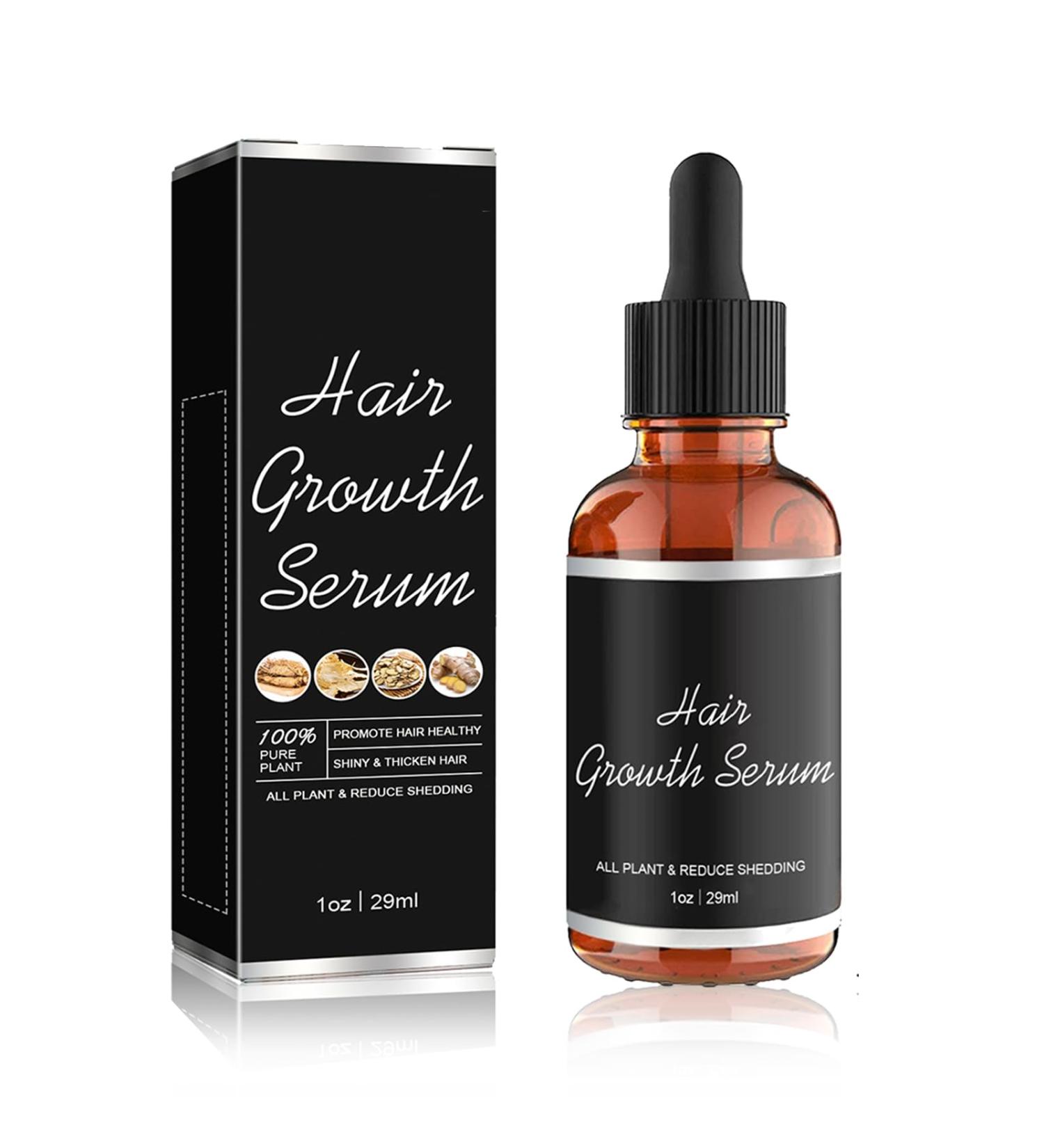 Natural Hair Growth Serum - Nourish & Thicken Thinning Hair 1 Fl Oz - Treat Hair Loss Naturally - Buy Online on GoSupps.com