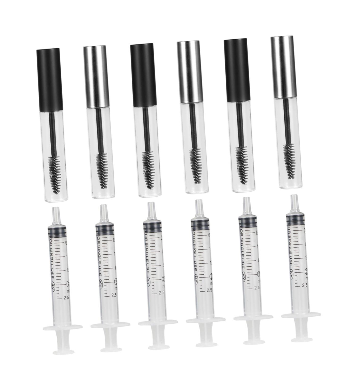 LALADEFIEE 12pcs Mascara Tube Cosmetic Applicator Lengthening Mascara Eyelashes Kit DIY Mascara Bottle Plastic - Buy Online on GoSupps.com