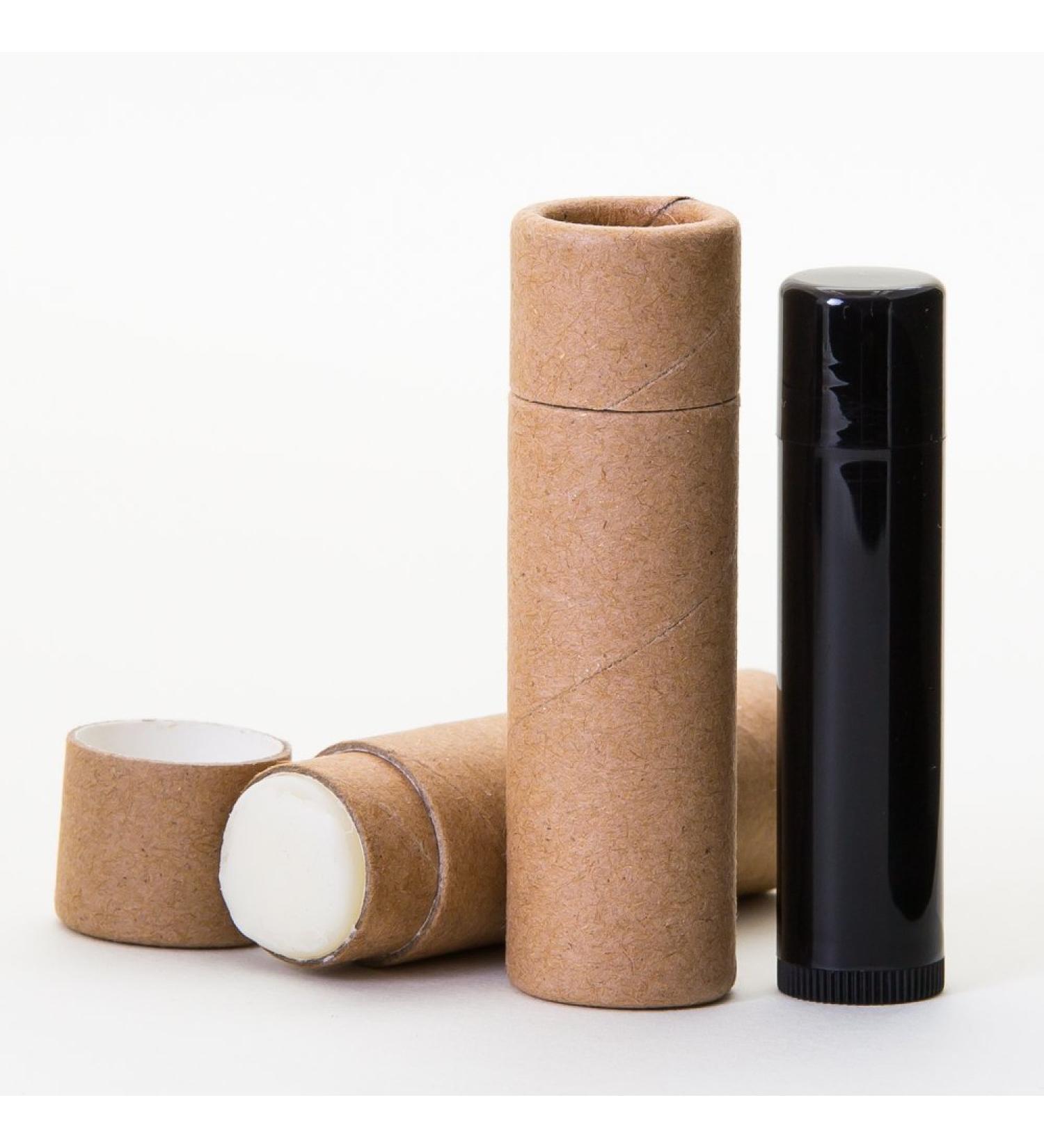 1/3 OZ Kraft Paperboard Lip Balm/Salve/Cosmetic/Lotion Tubes x12