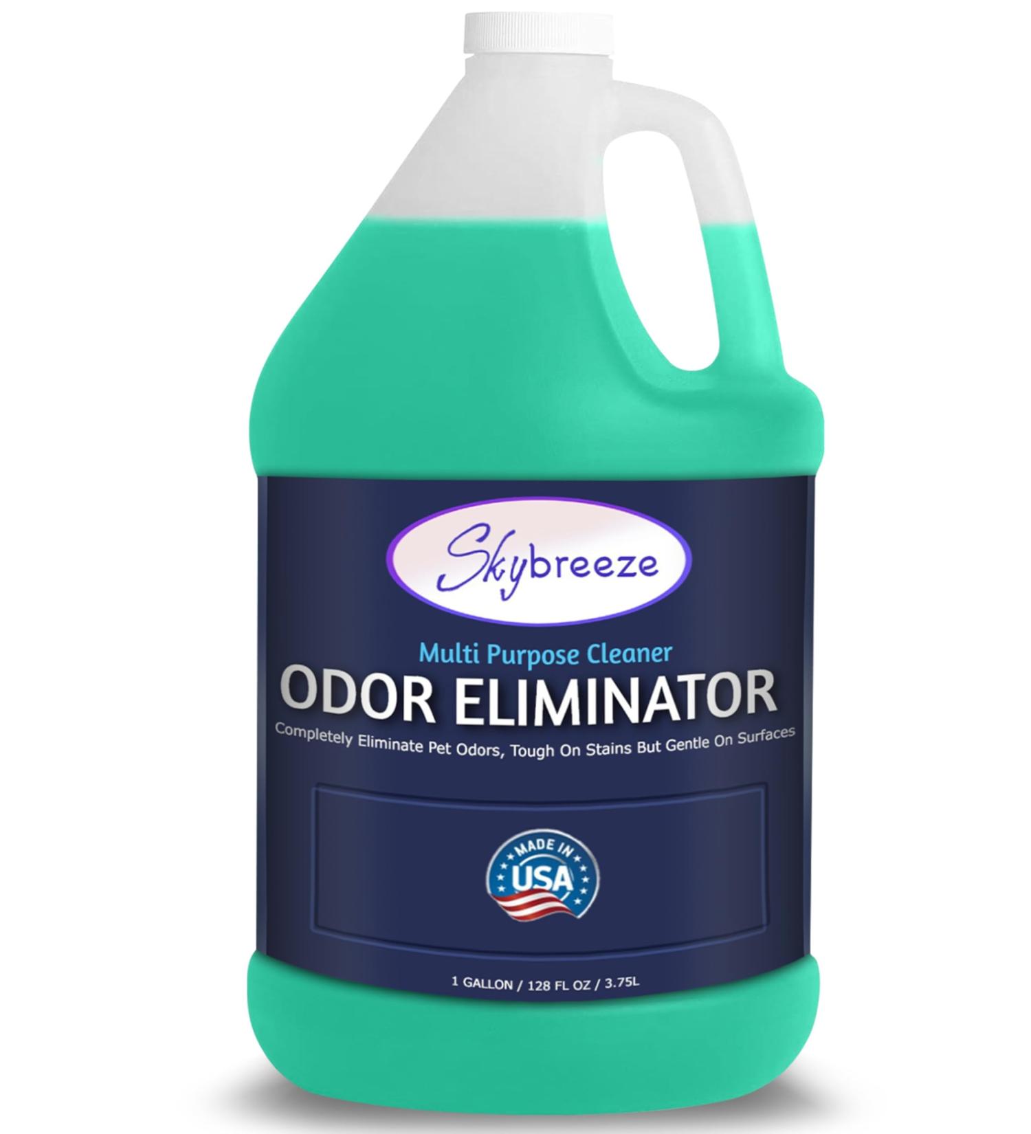 Multi-Purpose Pet Odor Eliminator - pH Neutral Floor Cleaner | Best Scent Remover for Cat & Dog Pee - 1 Gallon Sky Breeze - Buy Online on GoSupps.com
