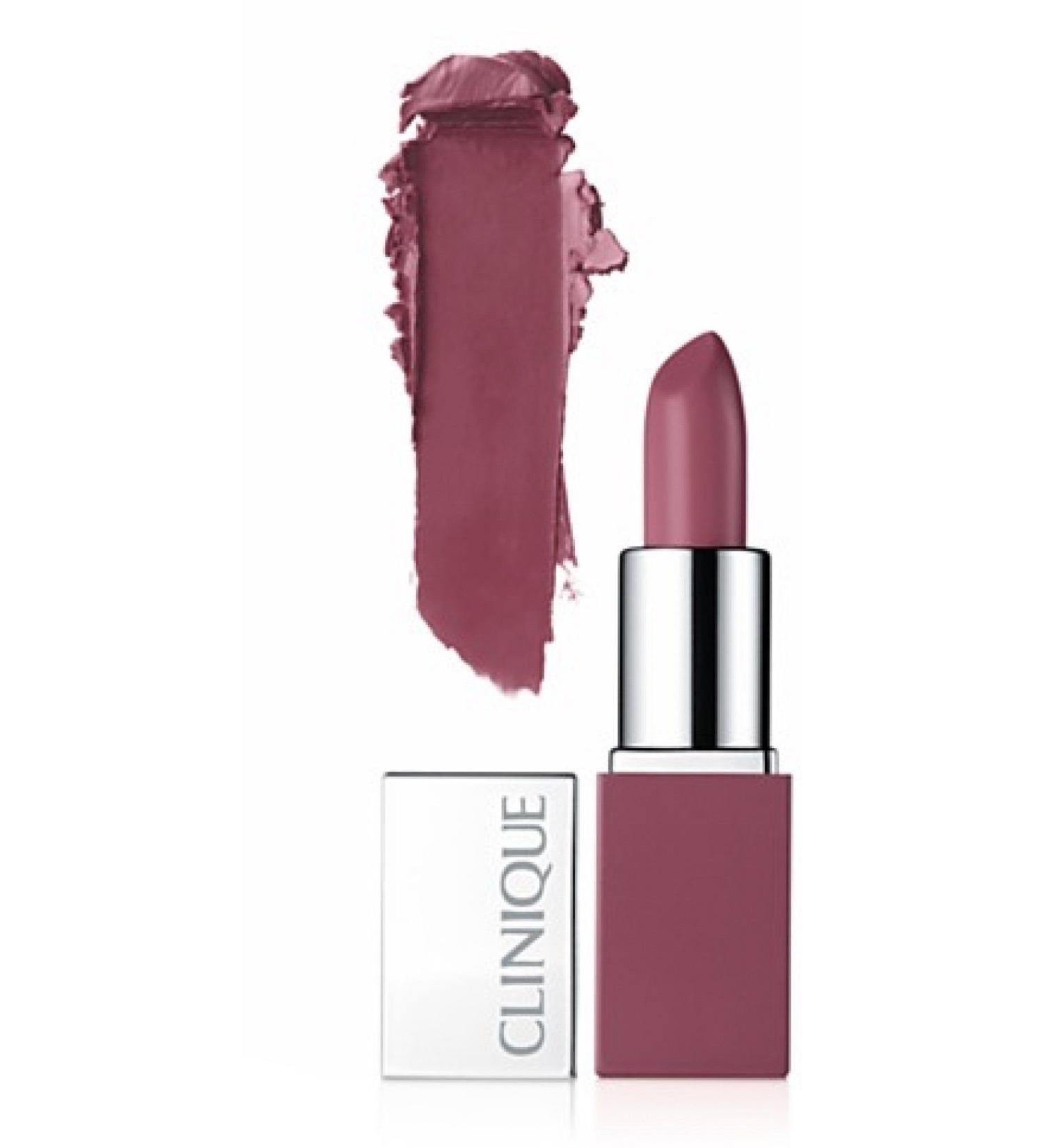 Clinique Pop Lip Colour + Primer. 14 Plum Pop  Deluxe Travel Size  .08 oz