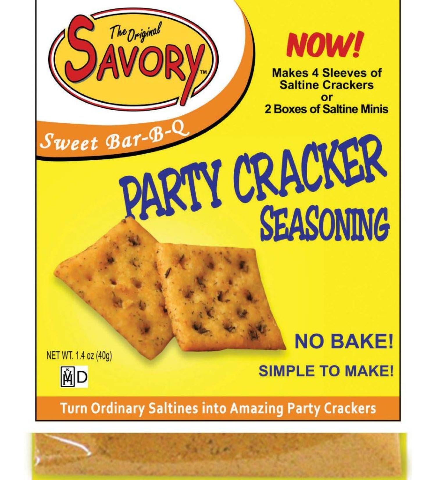Savory Saltine Seasoning 1.4 oz Sweet Bar-B-Q 4 Pack - Irresistible Seasoning Mix for Perfect Snacking - Buy Online on GoSupps.com