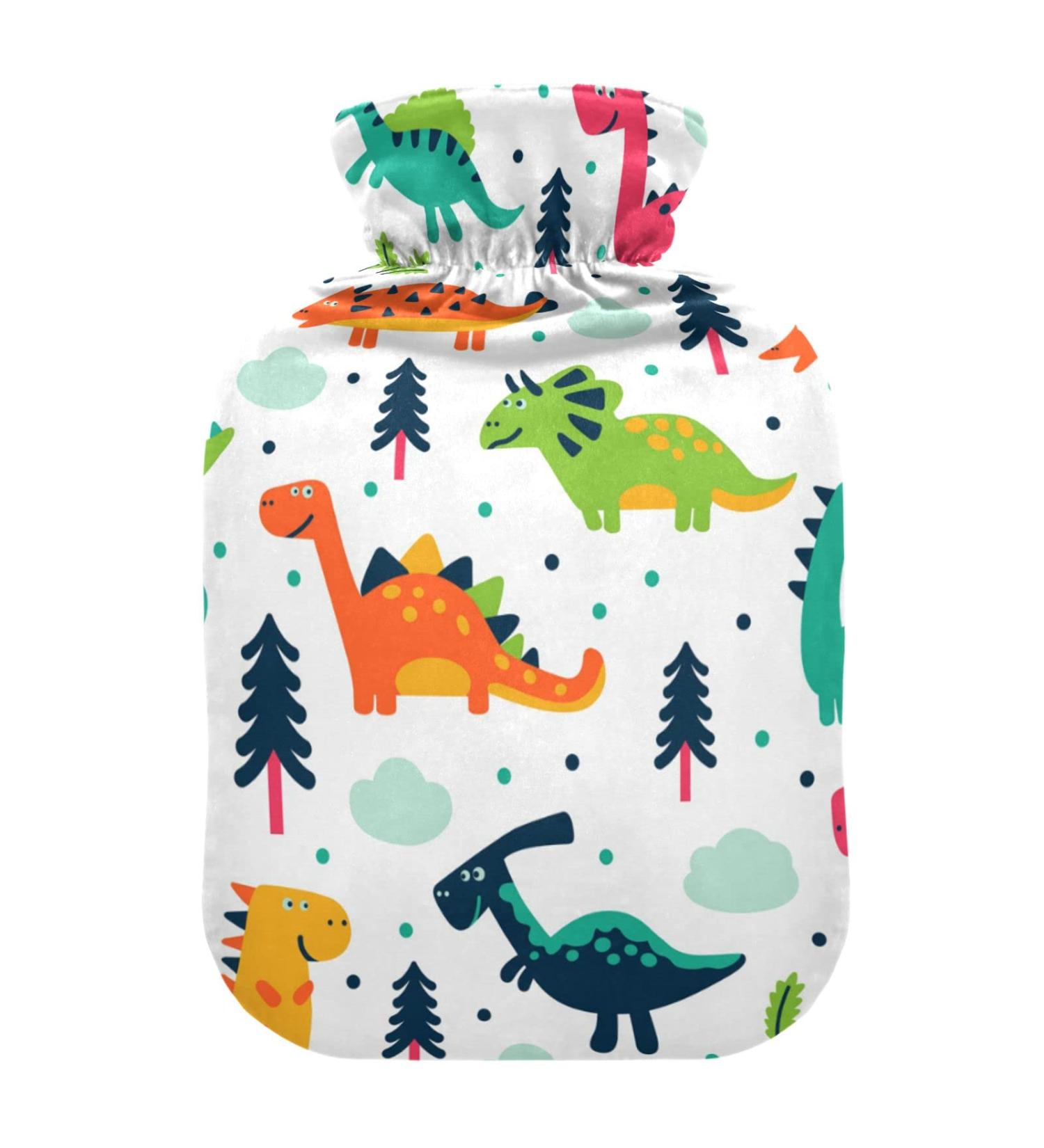 Dinosaurs Hot Water Bottle - 1L Heat Bottle for Pain Relief & Muscle Injuries | Hand & Foot Warmer - Buy Online on GoSupps.com