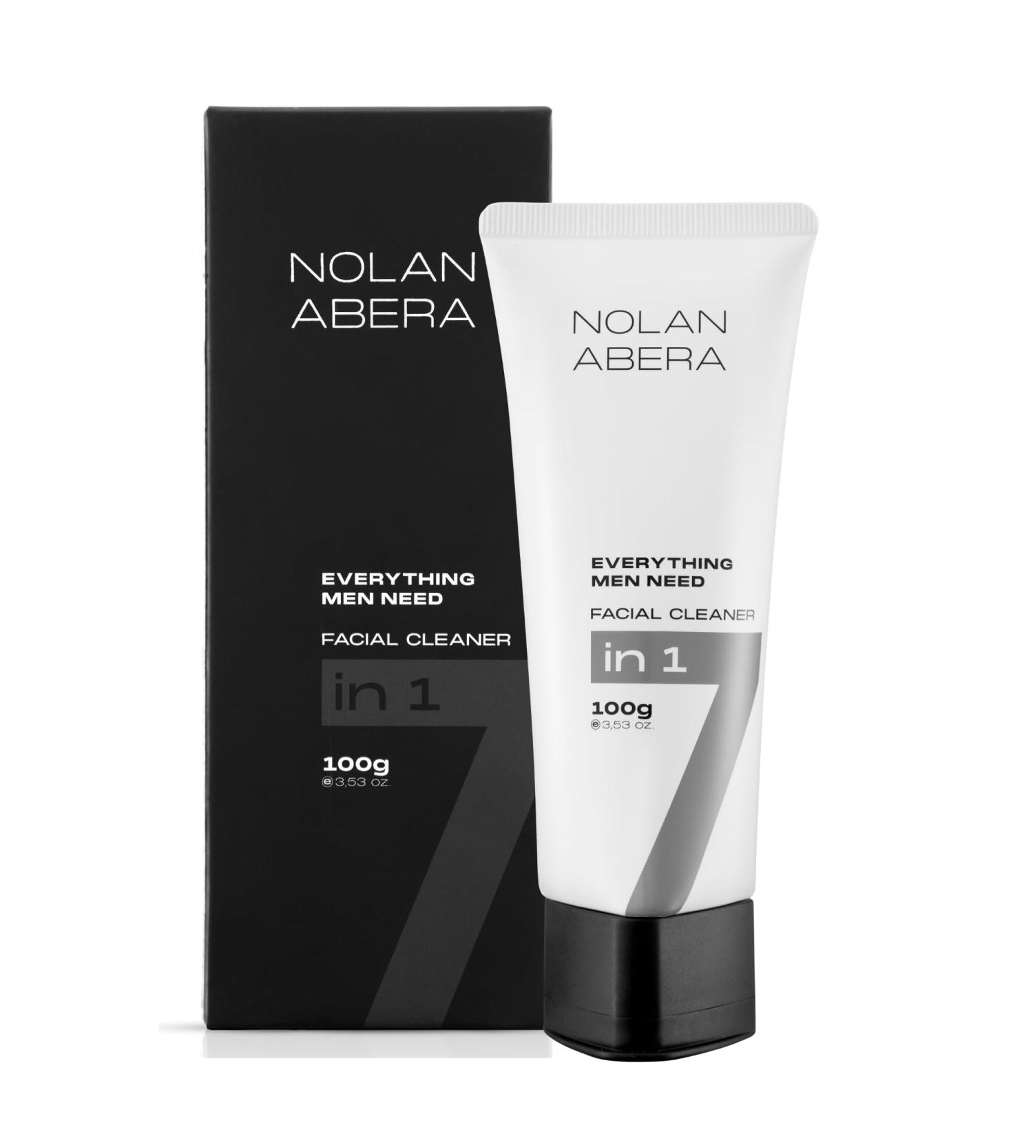 ABERA Nolan Daily Facial Cleanser for Men Niacinamide + Zincsebum + Soy & Rice Bran Extract Oil Control & Pore Purifying Face Wash Refreshing Gentle Cleanser for All Skin Types (3.38 fl oz) A. Abera Nolan - Buy Online on GoSupps.com
