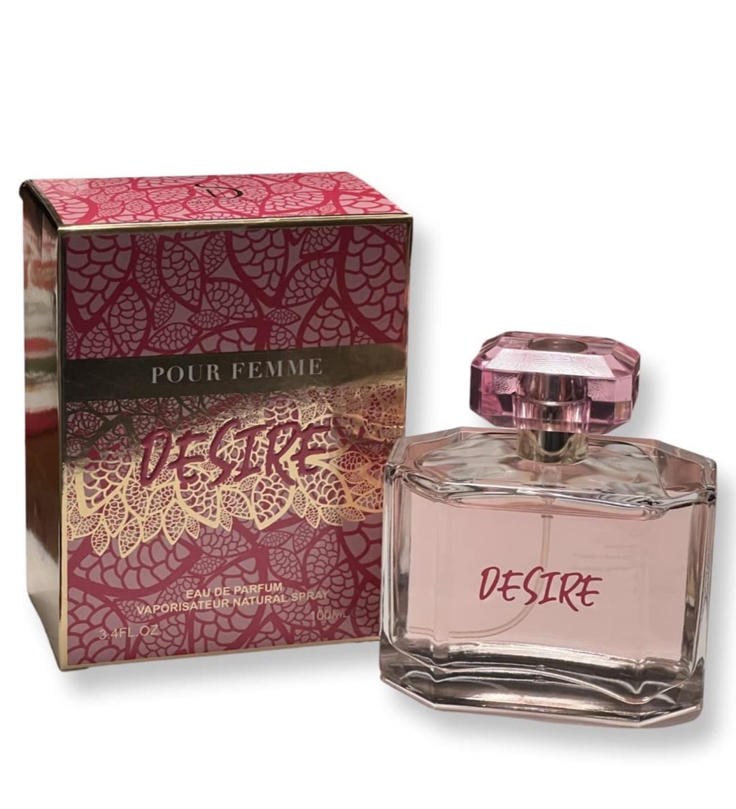 POUR FEMME DESIRE - Eau de Parfum - Top Notes: Peony Pink Pepper and Asuka - 3.4 Fl Oz - Buy Online on GoSupps.com