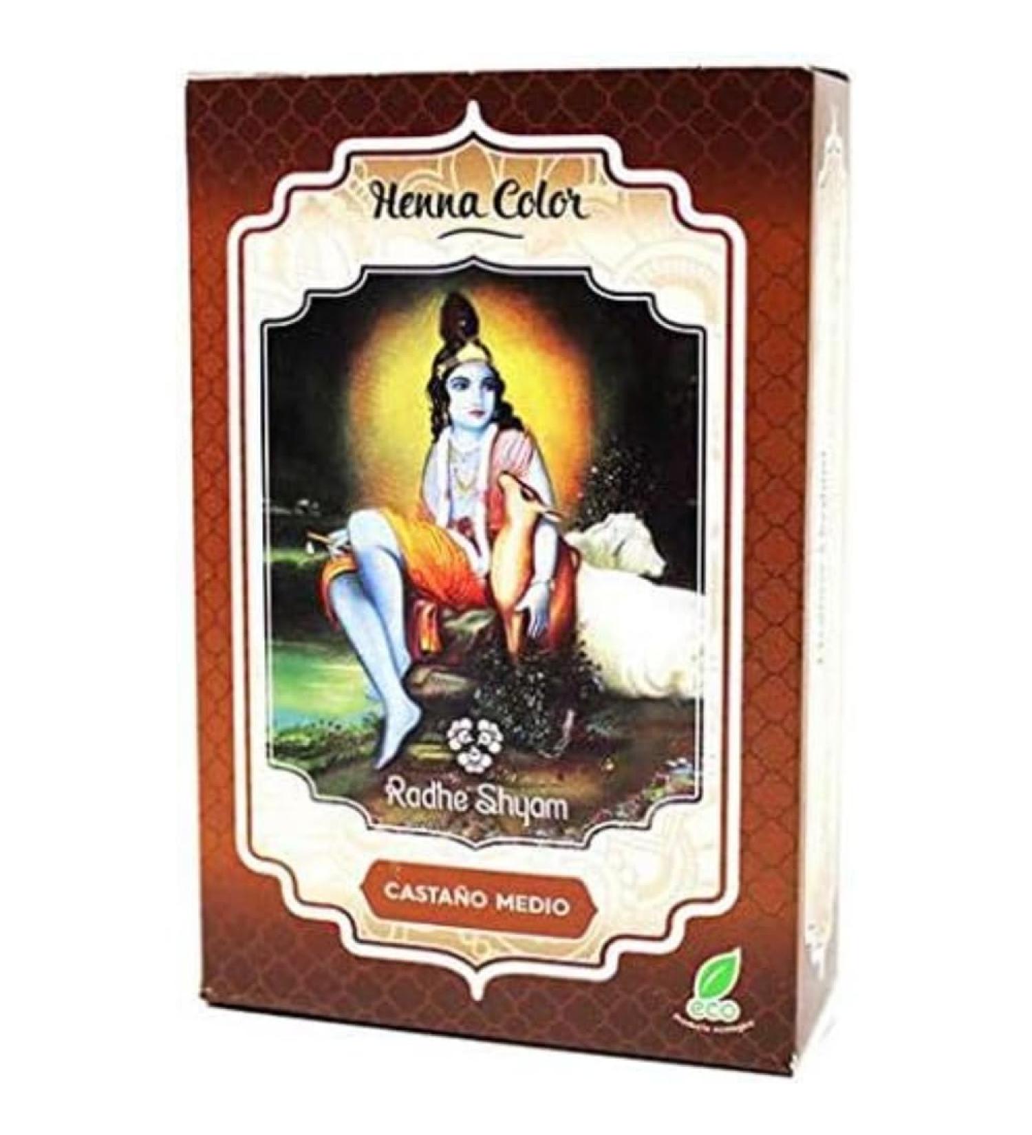 Radhe Shyam Henna Medium Brown Powder 100 gr Spiritual Heaven