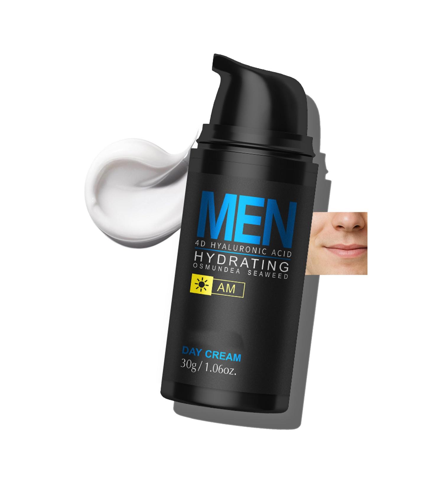 Easilydays Mens Face Moisturizer Cream, 4D Hyaluronic Acid Multi-Level Hydration Facial Moisturizing Cream, Wrinkle for Men with Osmundea Seaweed, Centella Asiatica, Fast Absorbing, Non-Greasy - Buy Online on GoSupps.com