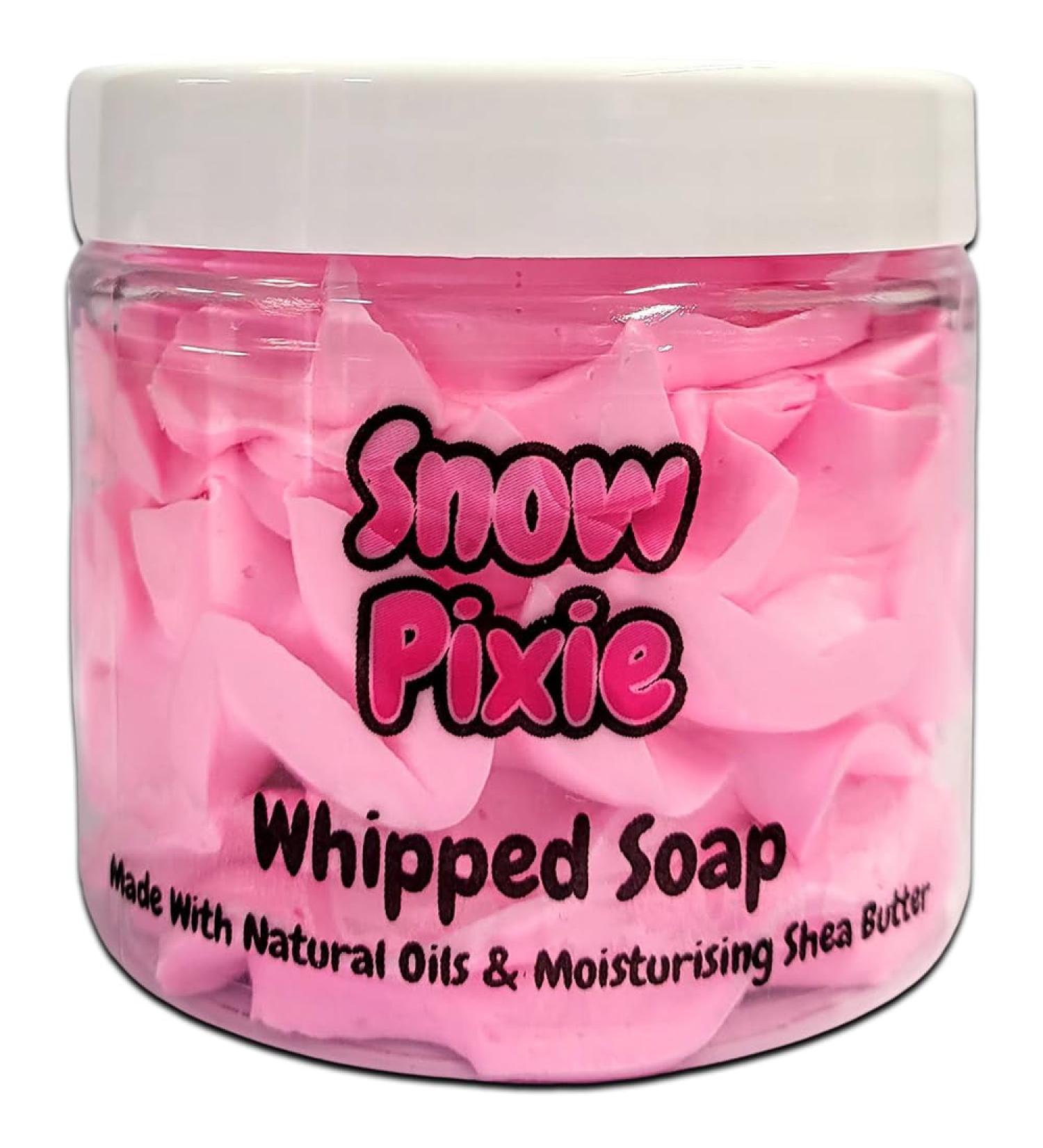 Snow Pixie Whipped Soap Body Wash - 150g - Natural Oils and Butters - Sweet Scent - Vegan Friendly - Puddle of Wax - Made in the UK - Buy Online on GoSupps.com