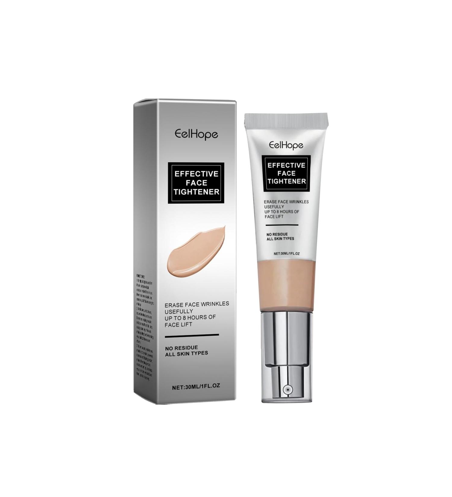 Eelhope Effective Face Tightener with Hyaluronic Acid Squalane and Aloe Vera 8-Hour Face Lift Cream for All Skin Types 1 FL OZ/30ml - Buy Online on GoSupps.com