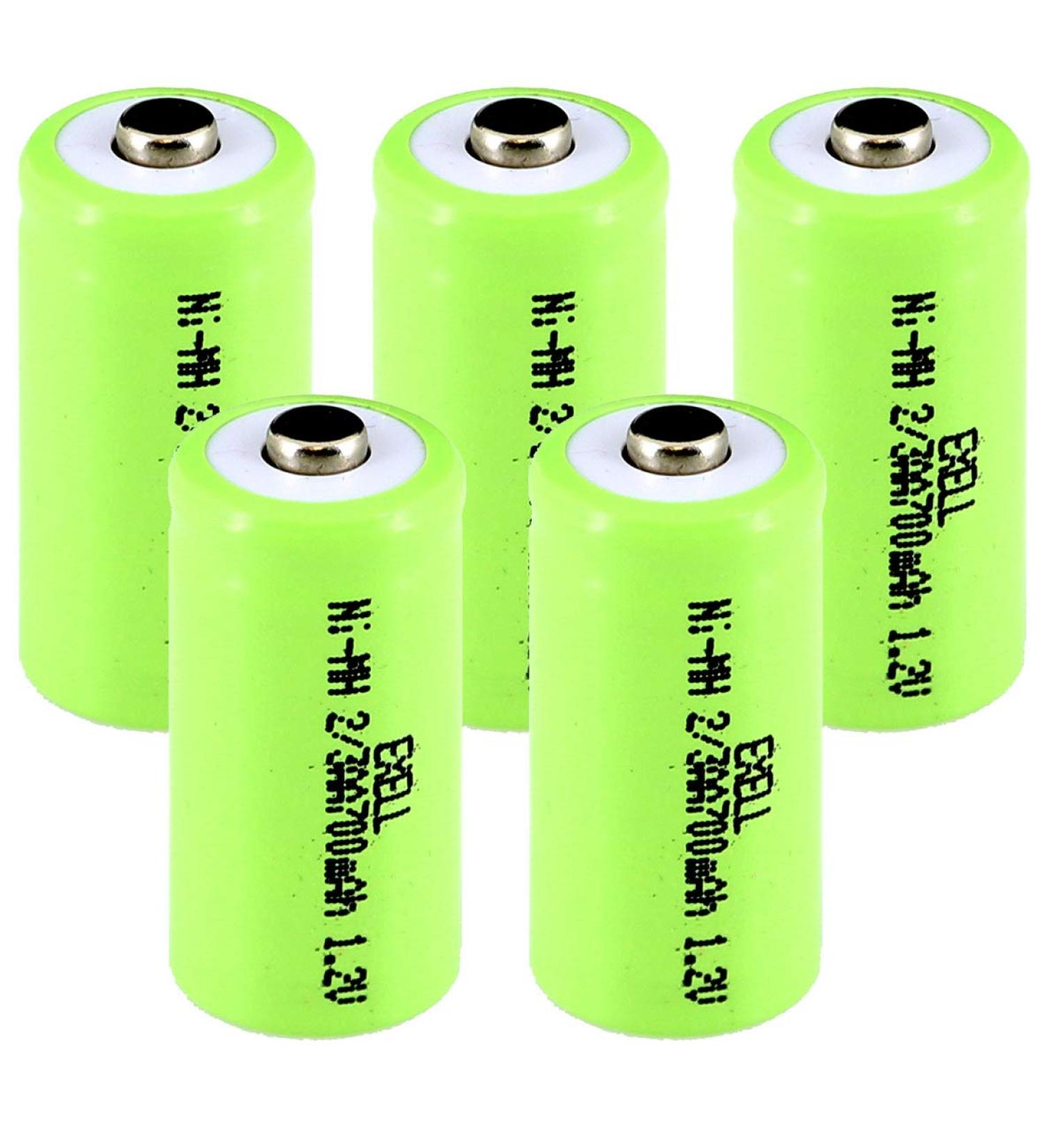 Exell 5-Pack 1.2V 700mAh NiMH Rechargeable Batteries - Compatible with Dust Busters & Handheld Devices - Buy Online on GoSupps.com