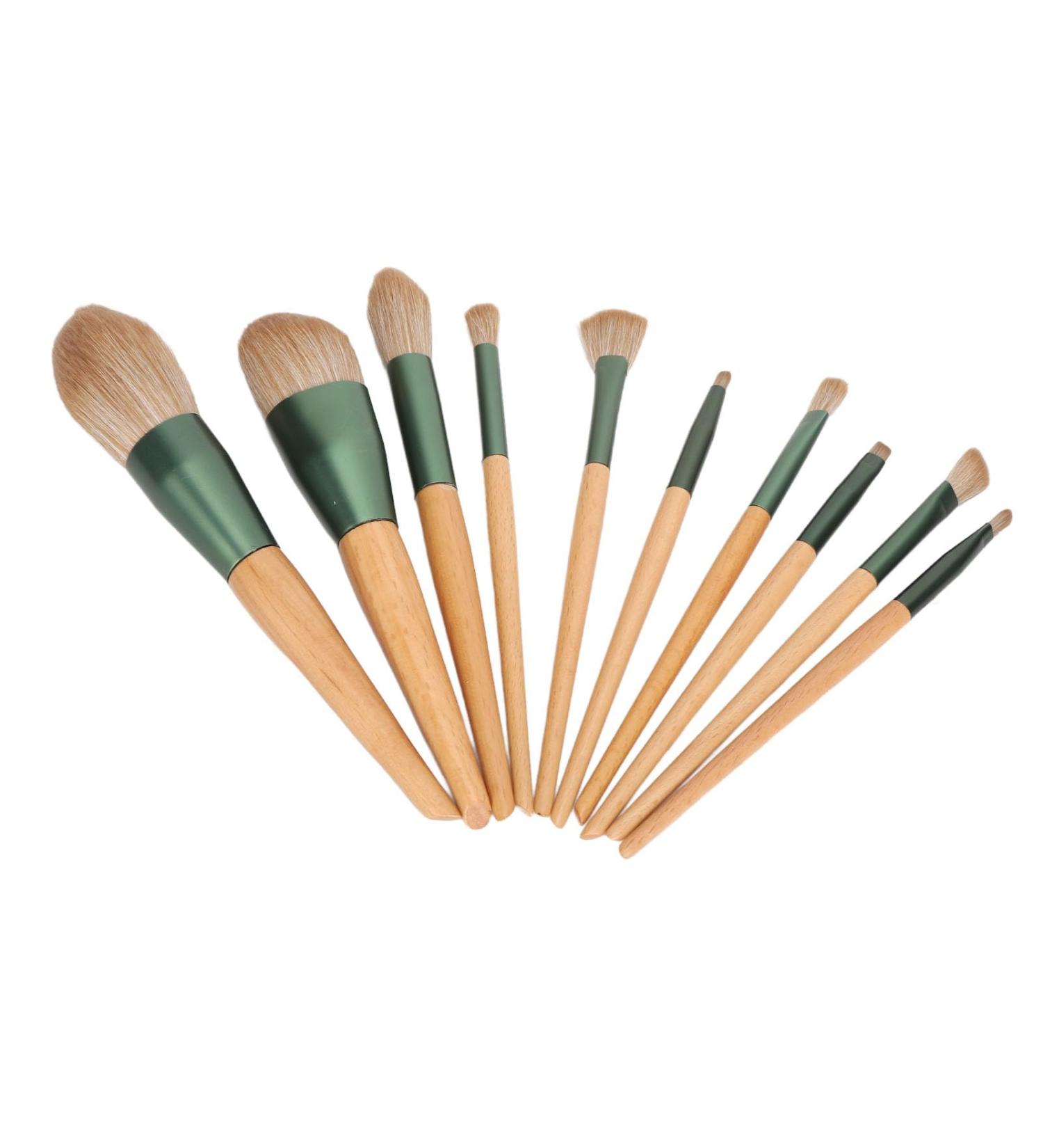 Eye Shadow Brushes Synthetic Wooden Handle Portable Travel Essential Makeup Brushes Set for Beginners - Buy Online on GoSupps.com