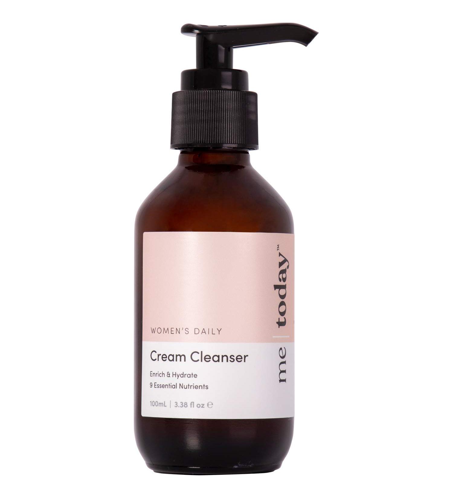 Hydrating Women's Daily Cream Cleanser - 100ml | 9 Essential Nutrients Vitamin C & E Vegan & Natural Ingredients - Buy Online on GoSupps.com