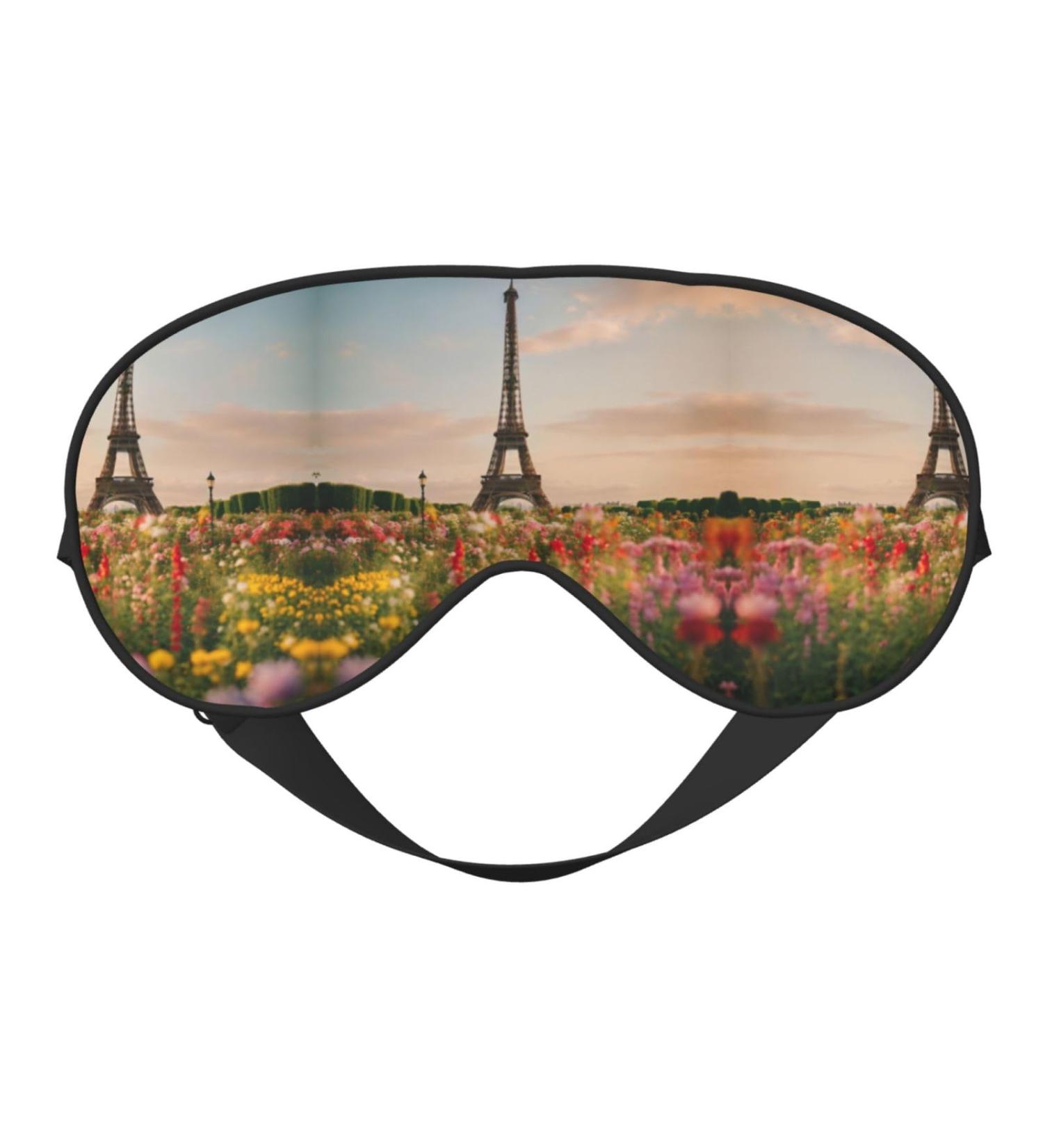 Beautiful Eiffel Tower Paris Print Unisex Sleep Mask | Double-Sided Eye Mask for Sound Sleep & Skin Care - Shop Internationally - Buy Online on GoSupps.com