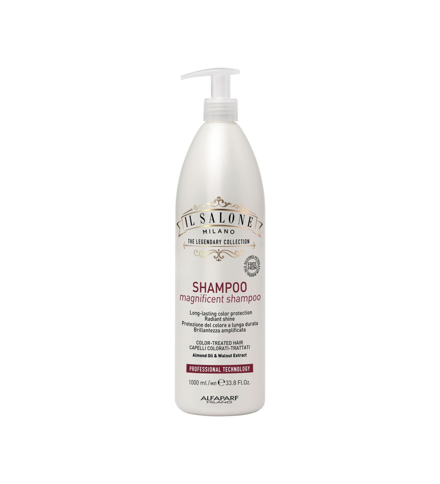 Il Salone Milano Professional Magnificent Shampoo for Color Treated Hair - Deep Cleansing & Color Protection - Salon Quality (33.8 Fl. Oz) - Buy Internationally - Buy Online on GoSupps.com