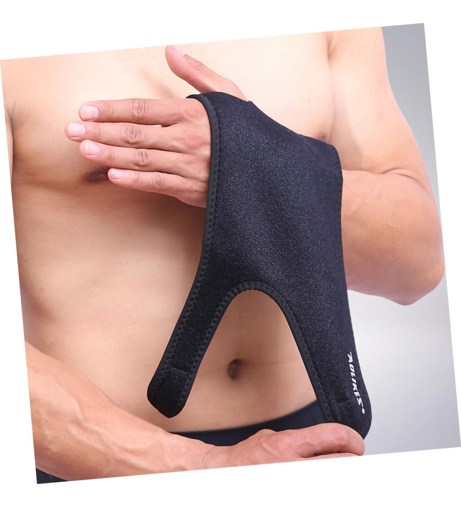 FRCOLOR Sports Wrist Brace & Support - Adjustable Palm Straps & Thumb Guard for Fitness - Black - International Shipping Available - Buy Online on GoSupps.com