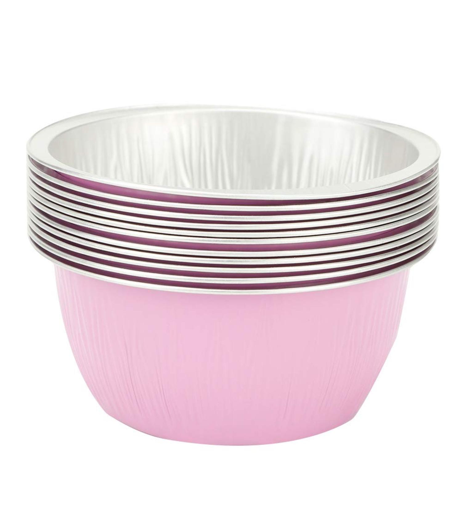 Portable Hair Removal Wax Bowl | 10-Compartment Tool Container with Golden Aluminum Foil | Ideal for Wax Beans Melting - Buy Online on GoSupps.com