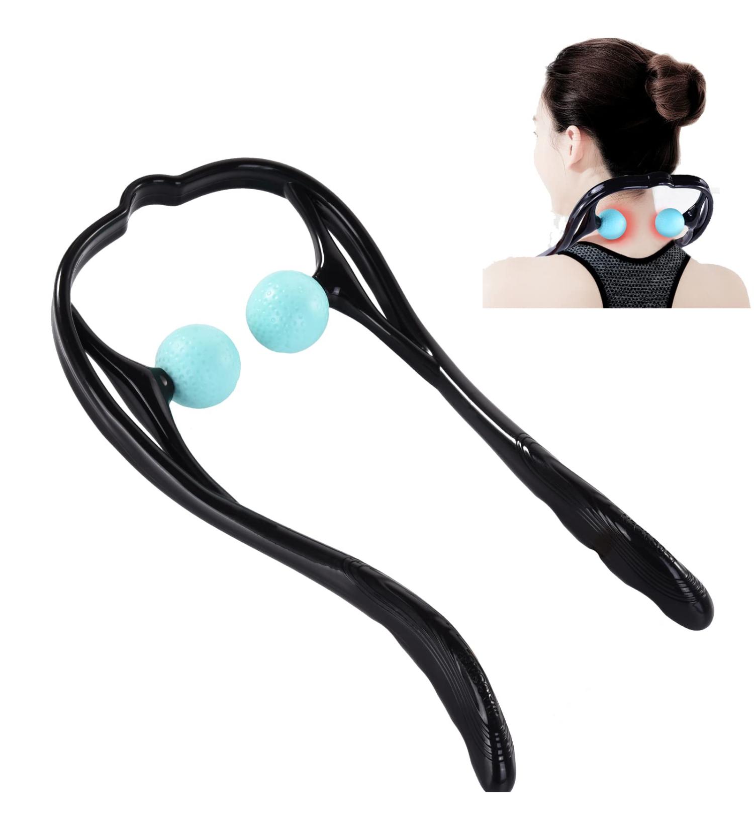 Veewook Handheld Manual Neck Massager - Shiatsu Deep Tissue Trigger Point Massage Tool - Buy Online on GoSupps.com