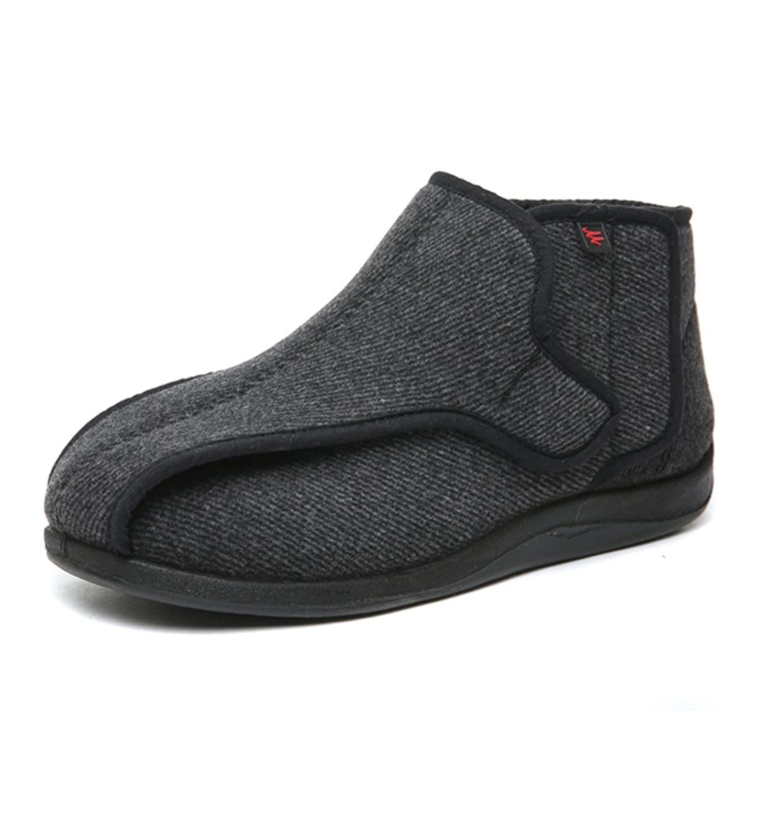 MisFun Diabetic Winter Shoes for Seniors with Swollen Feet - Black, Size 10 - Buy Online on GoSupps.com