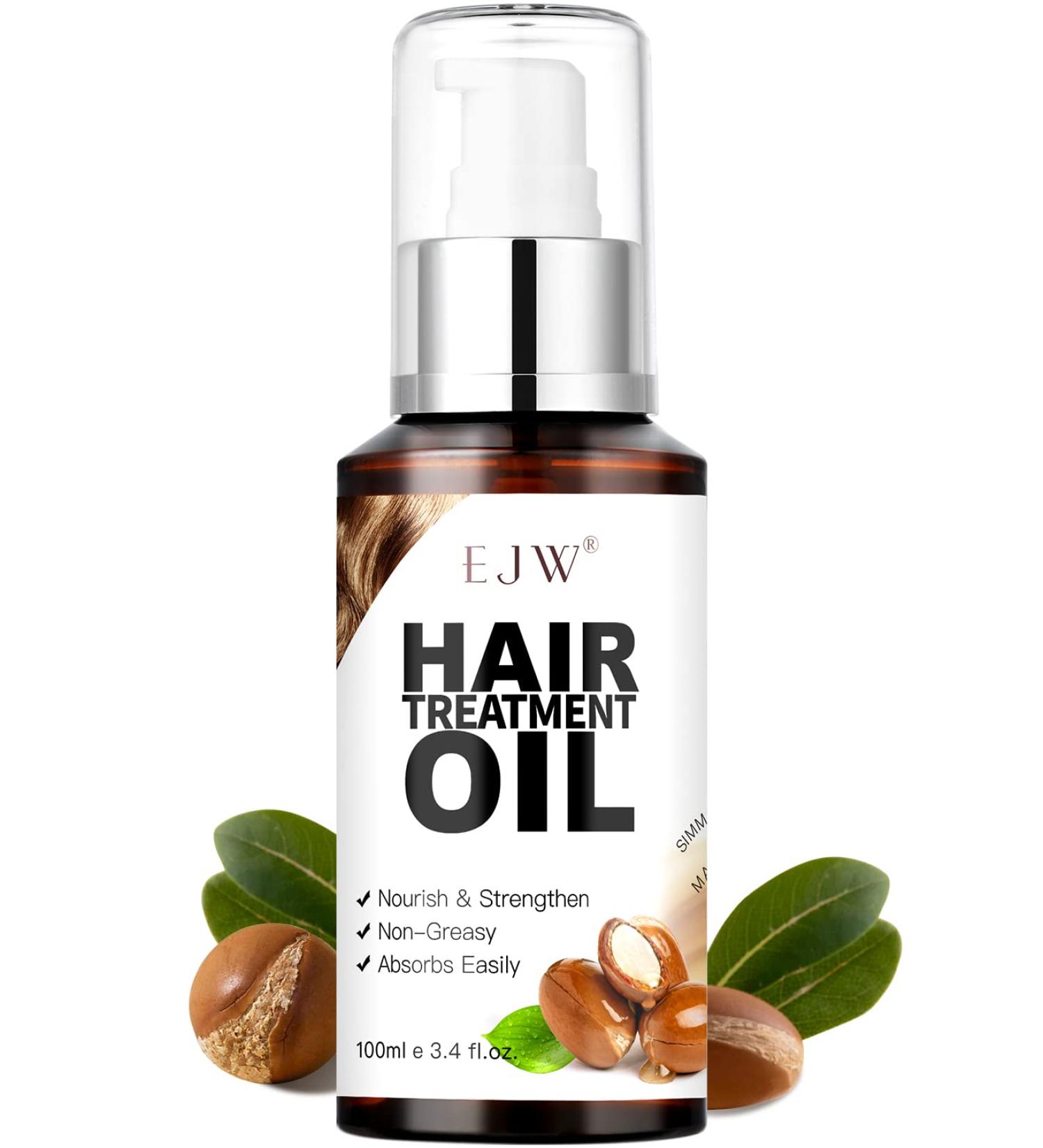 Organic Jojoba & Macadamia Hair Oil for Hydration, Strength, and Protection - 100% Pure & Cold Pressed - Buy Online on GoSupps.com