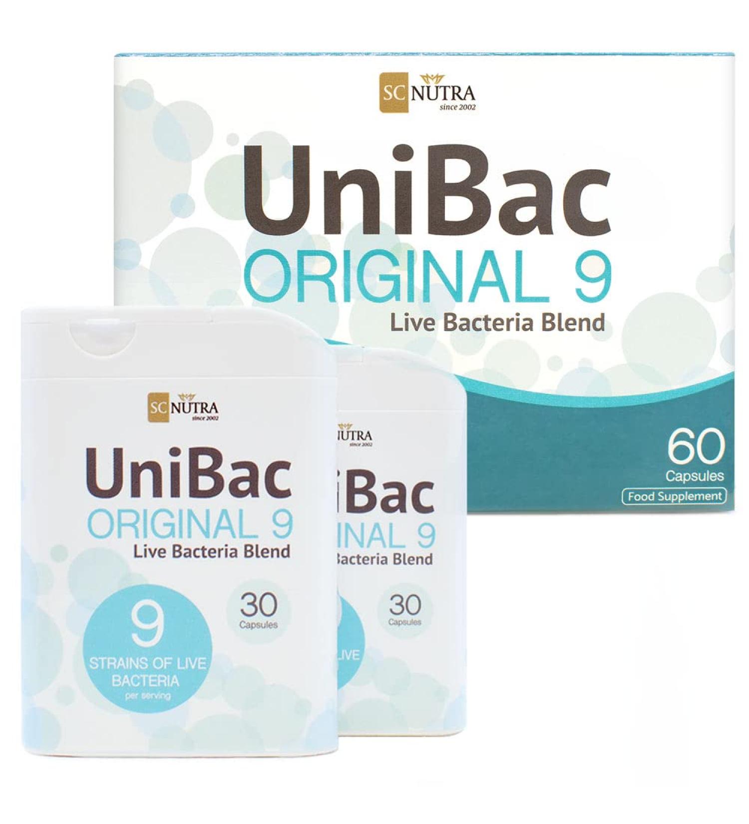 Sweet Cures Everyday Probiotics - UniBac: Unified Bacteria Live Bacteria Blend 9 - 60 Capsules - 6 Billion per dose - SC Nutra - Buy Online on GoSupps.com