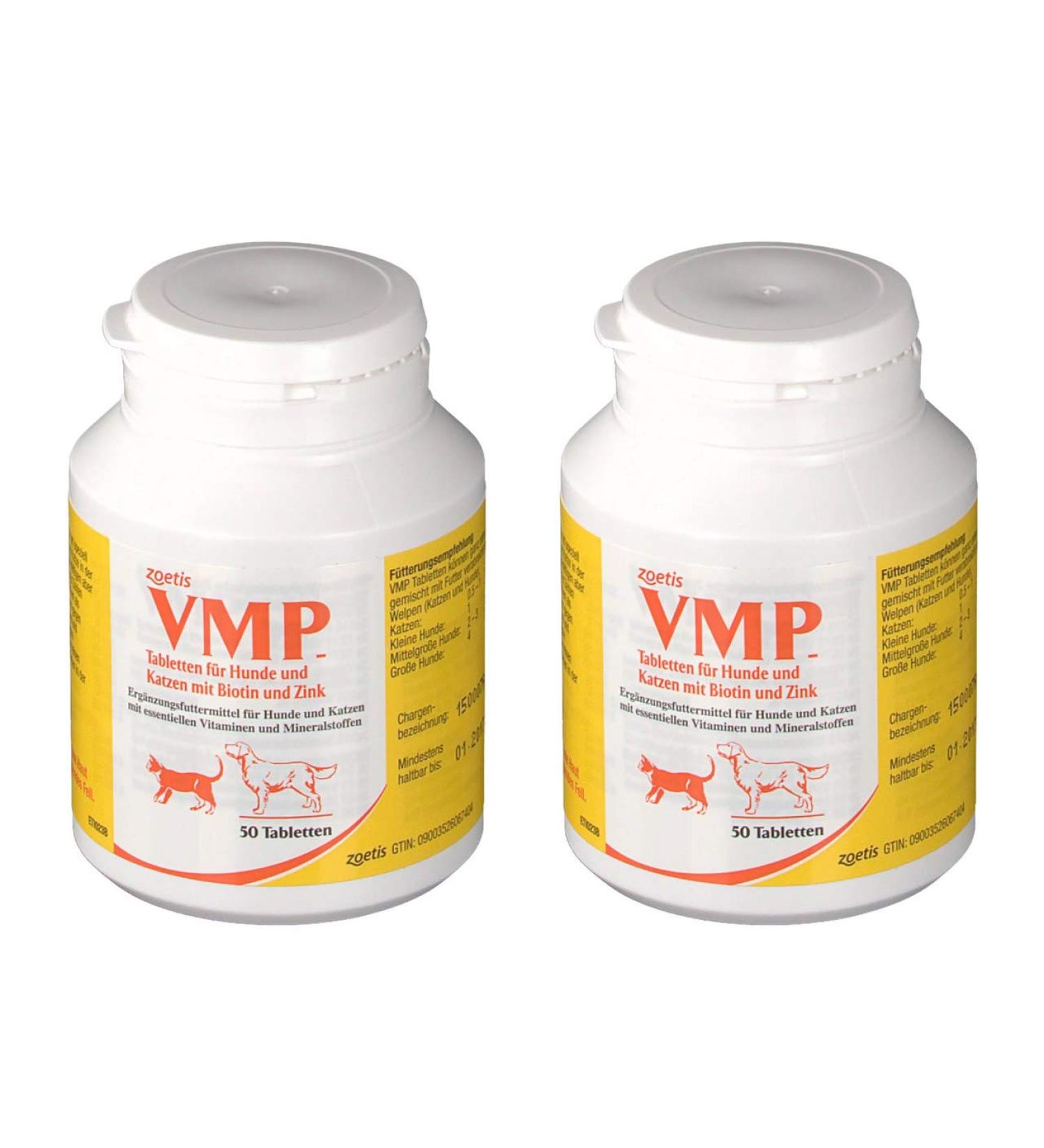 Zoetis VMP for dogs and cats with vitamin deficiency 2 x 50 tablets