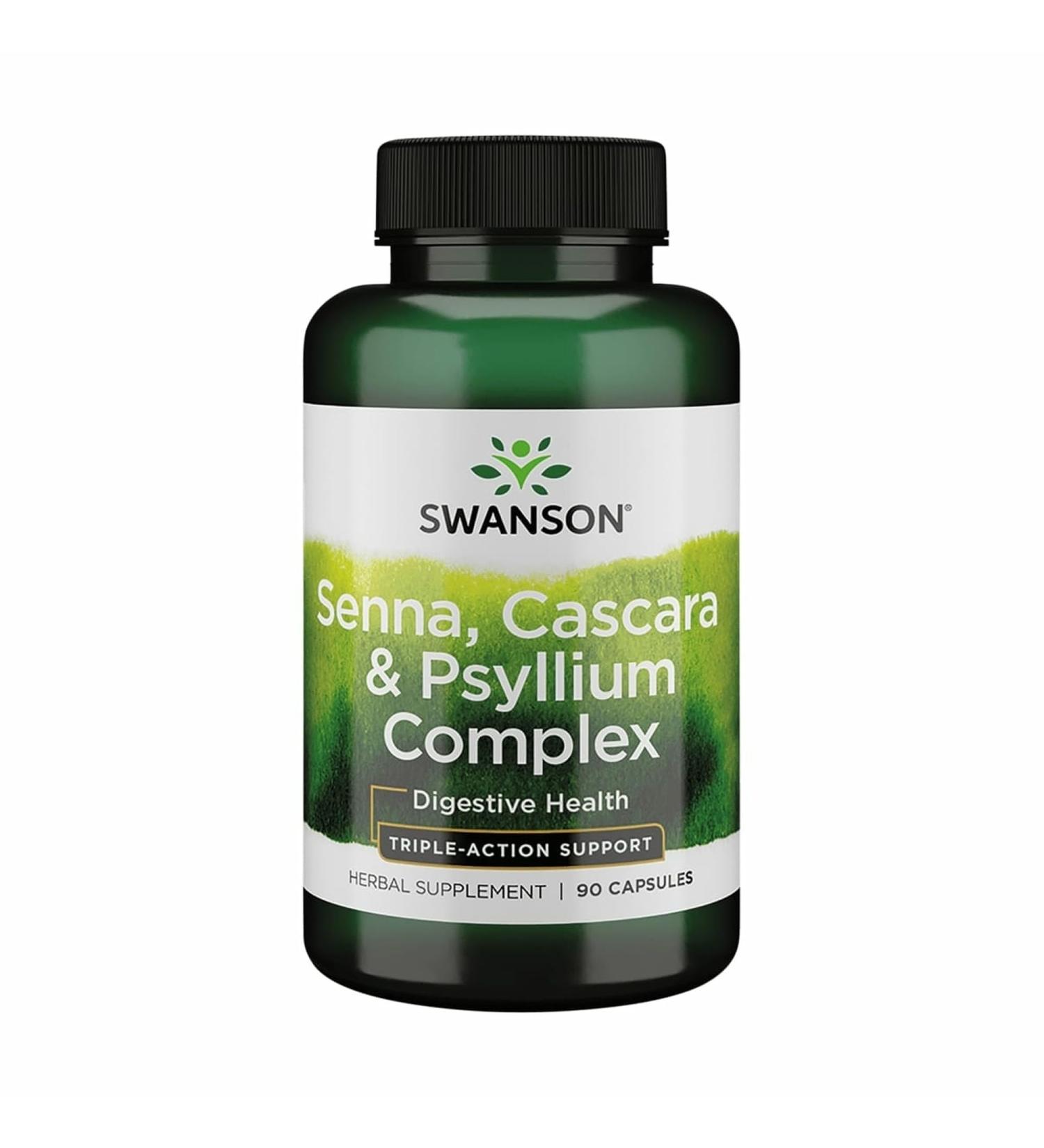 Swanson Senna Psyllium Cascara Complex GI Tract Regularity Support 90 Capsules - Buy Online on GoSupps.com