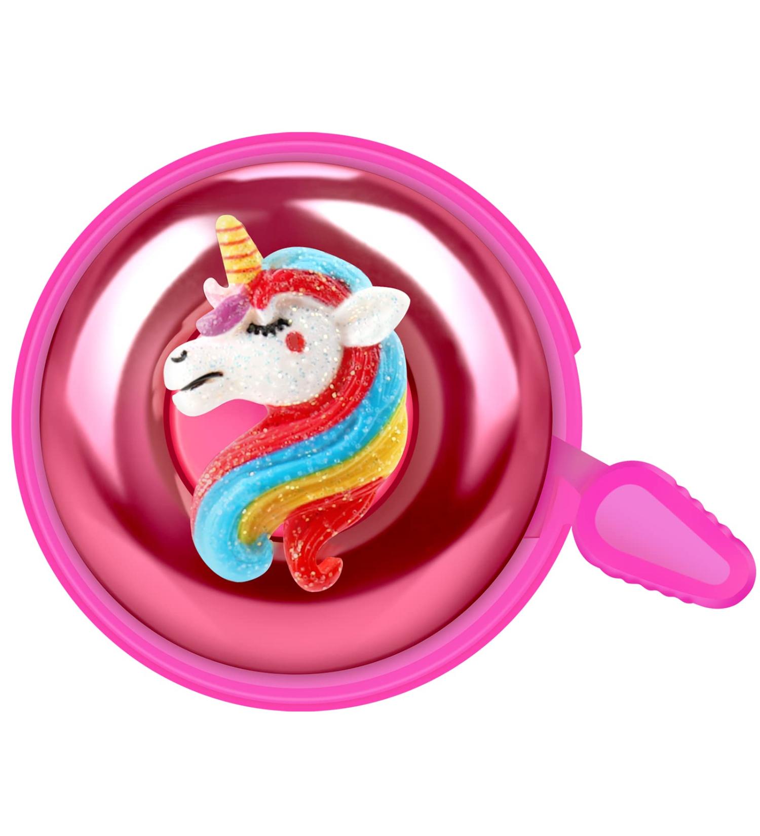 Vatefery Flower-Fairy Duck Unicorn Bike Bell | Adjustable Size Bicycle Horn for Kids & Adults | B.PINK2 - Buy Online on GoSupps.com