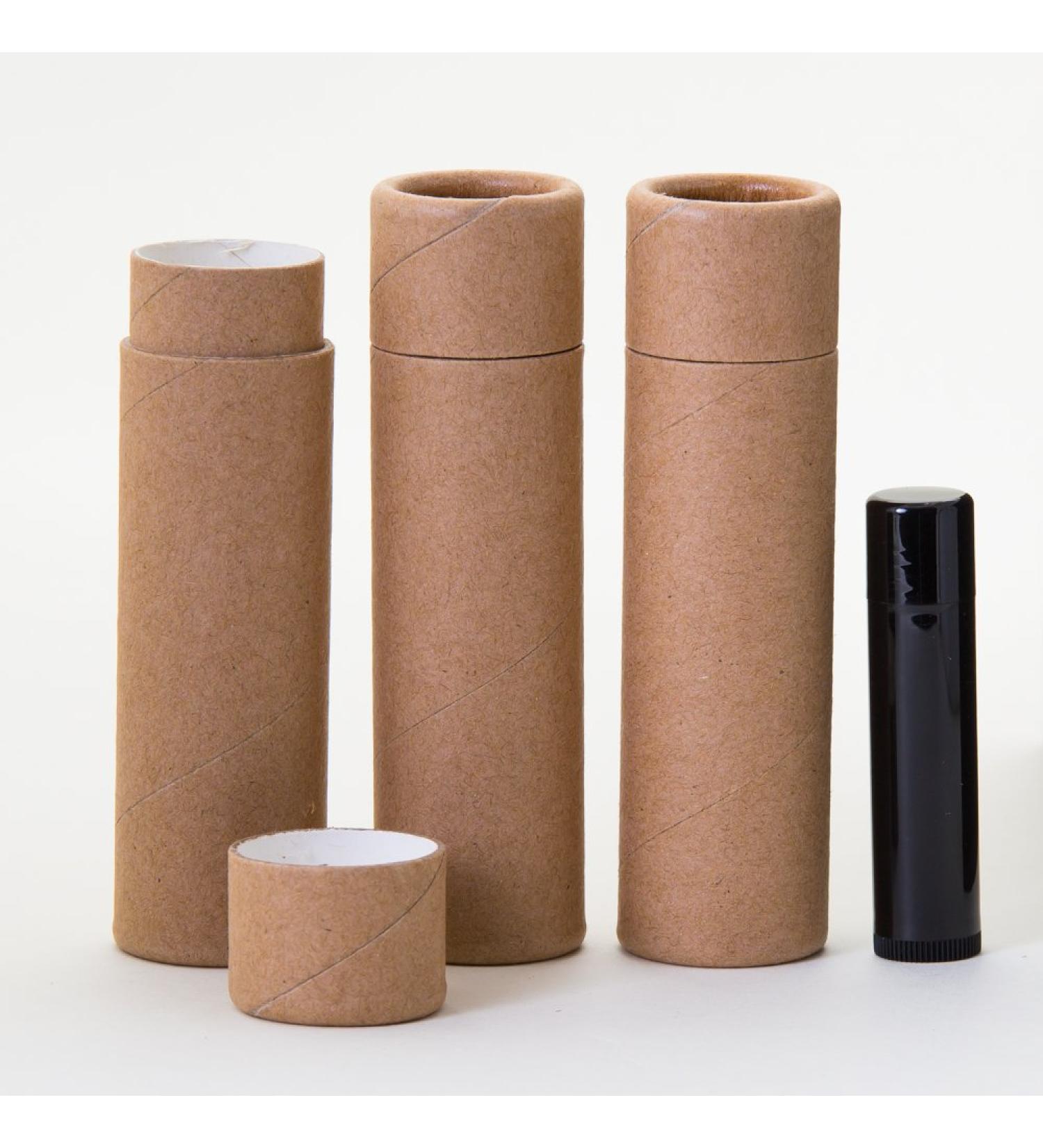 2 OZ Kraft Paperboard Lip Balm/Deodorant/Cosmetic/Lotion Tubes x100