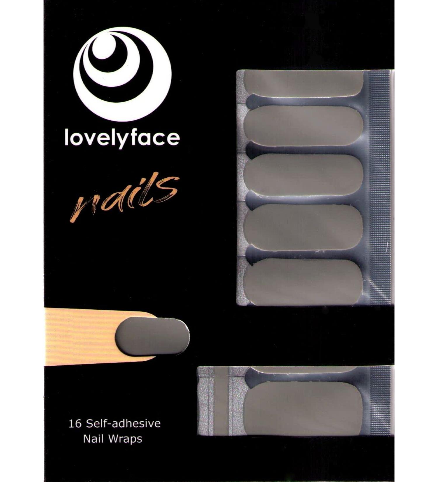 Monochrome Lovelyface Nail Wraps | Self-Adhesive Nail Stickers & Long-Lasting Nail Polish Foils - Non-Toxic - Shop Now! - Buy Online on GoSupps.com