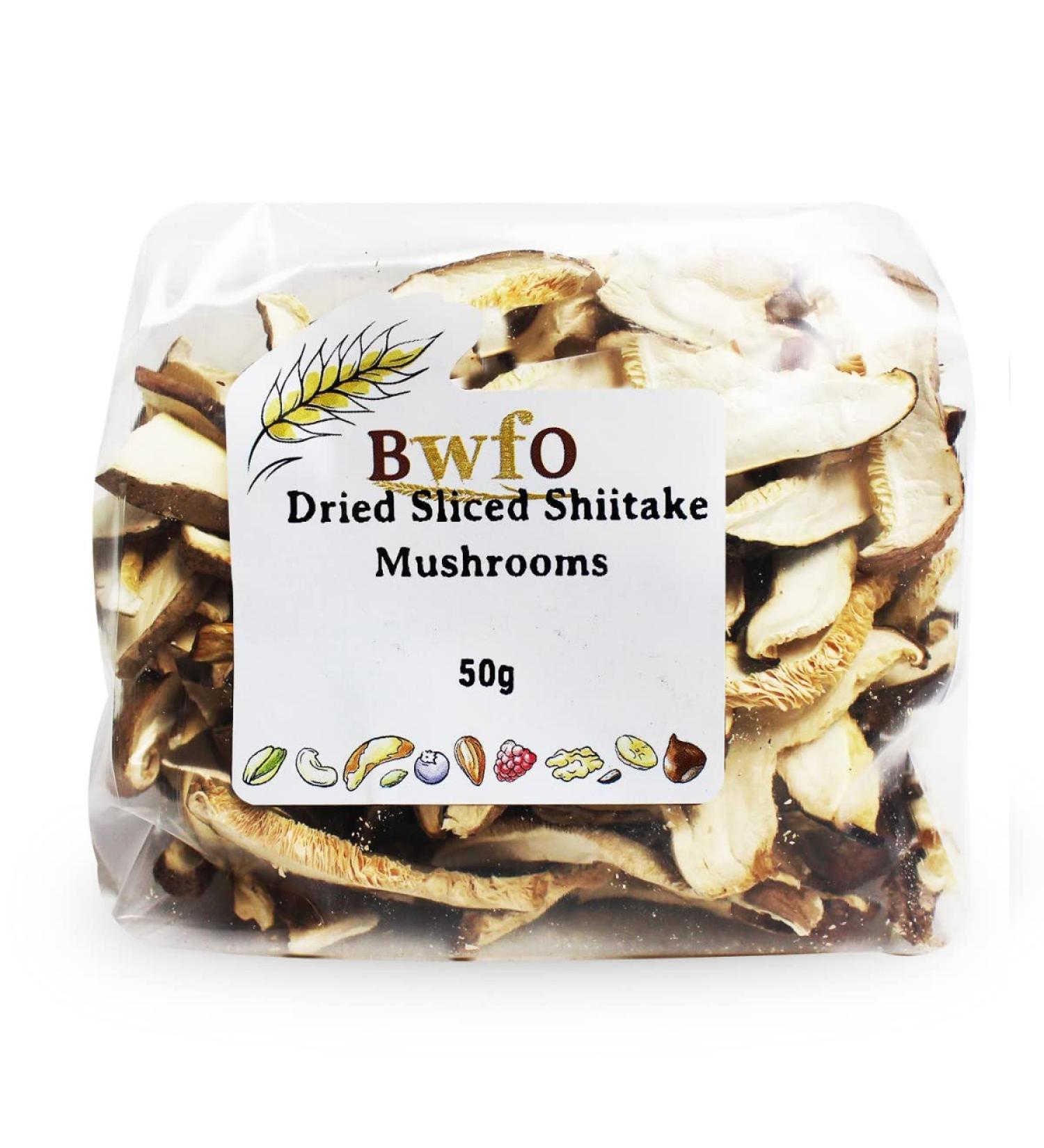 Dried Sliced Shiitake Mushrooms 50g (BWFO)