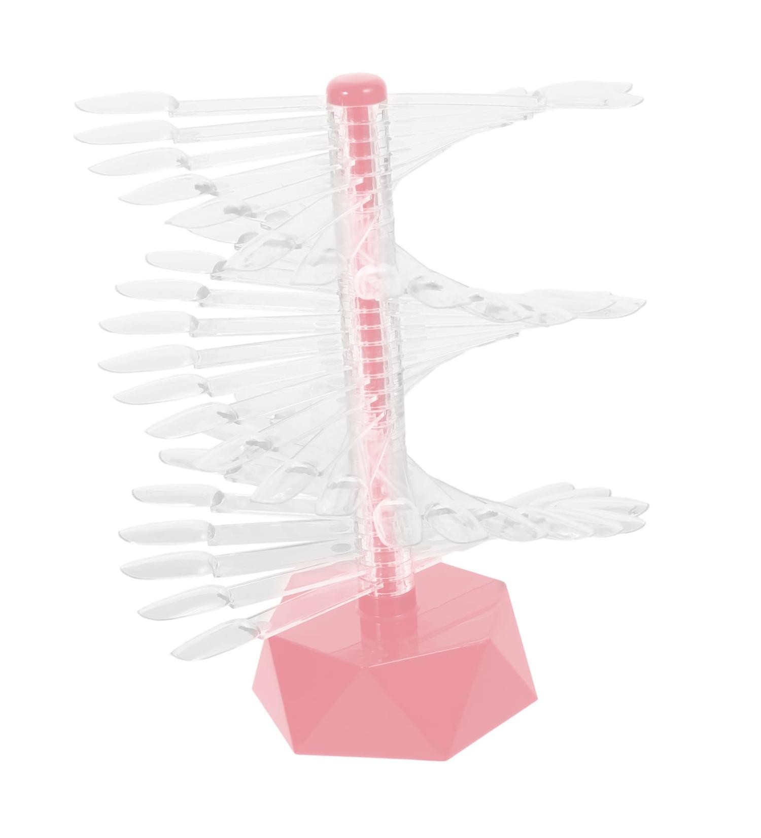 Beavorty nail stand display manicure nail display stand nail display stand holder nail practice holder nail stands for nail art nail sample sticks nail art stands Acrylic spiral bracket 6.2x6.2cm Pink - Buy Online on GoSupps.com