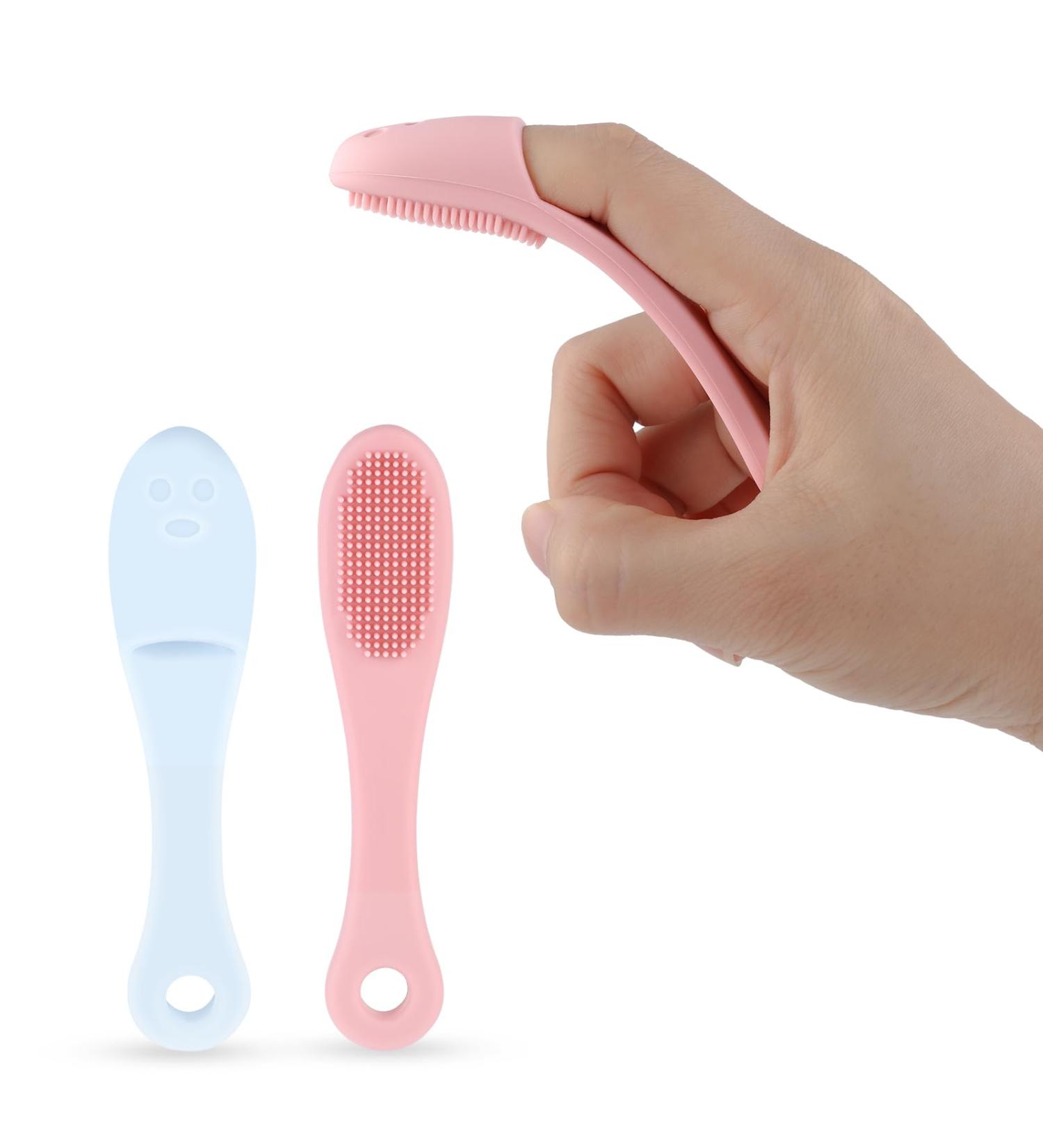 Buy Wllhyf Silicone Dog Toothbrush - 2 Pack Finger Toothbrush for Effective Dental Care in Small Medium & Large Dogs and Cats - Buy Online on GoSupps.com