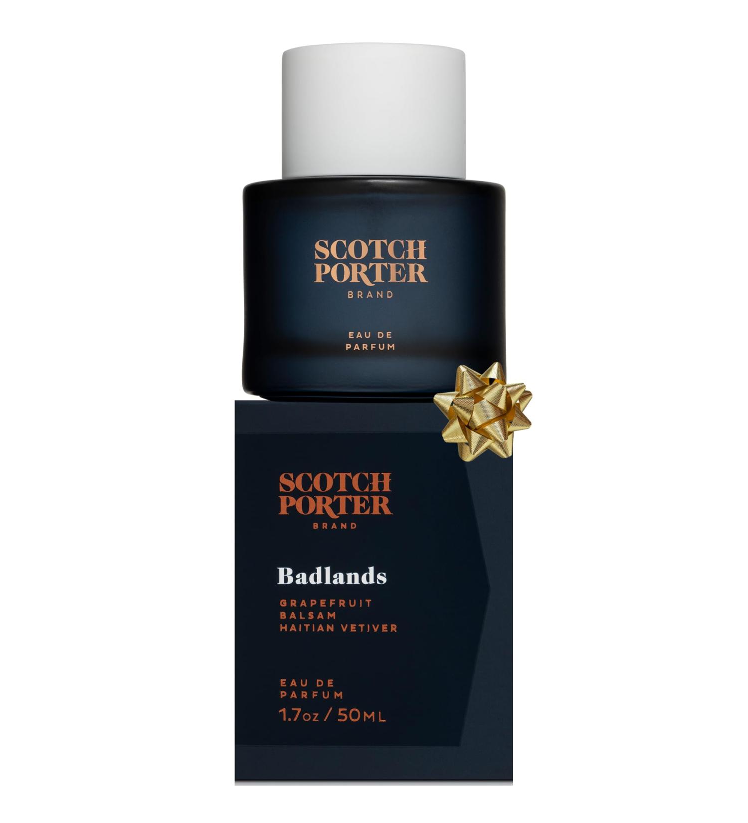 Scotch Porter Badlands Fragrance | Eau de Parfum for Men | Citrus & Crisp Woods | Grapefruit Balsam Haitian Vetiver | ree of Parabens Sulfates & Silicones | 50 mL - Buy Online on GoSupps.com