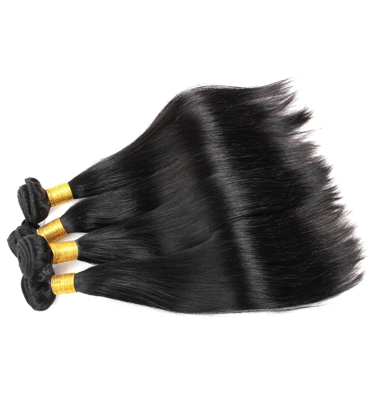 DOITOOL Human Straight Hair Straight Human Hair Wig Unprocessed Human Hair Straight Hair Brazil Hair Extensions - Buy Online on GoSupps.com