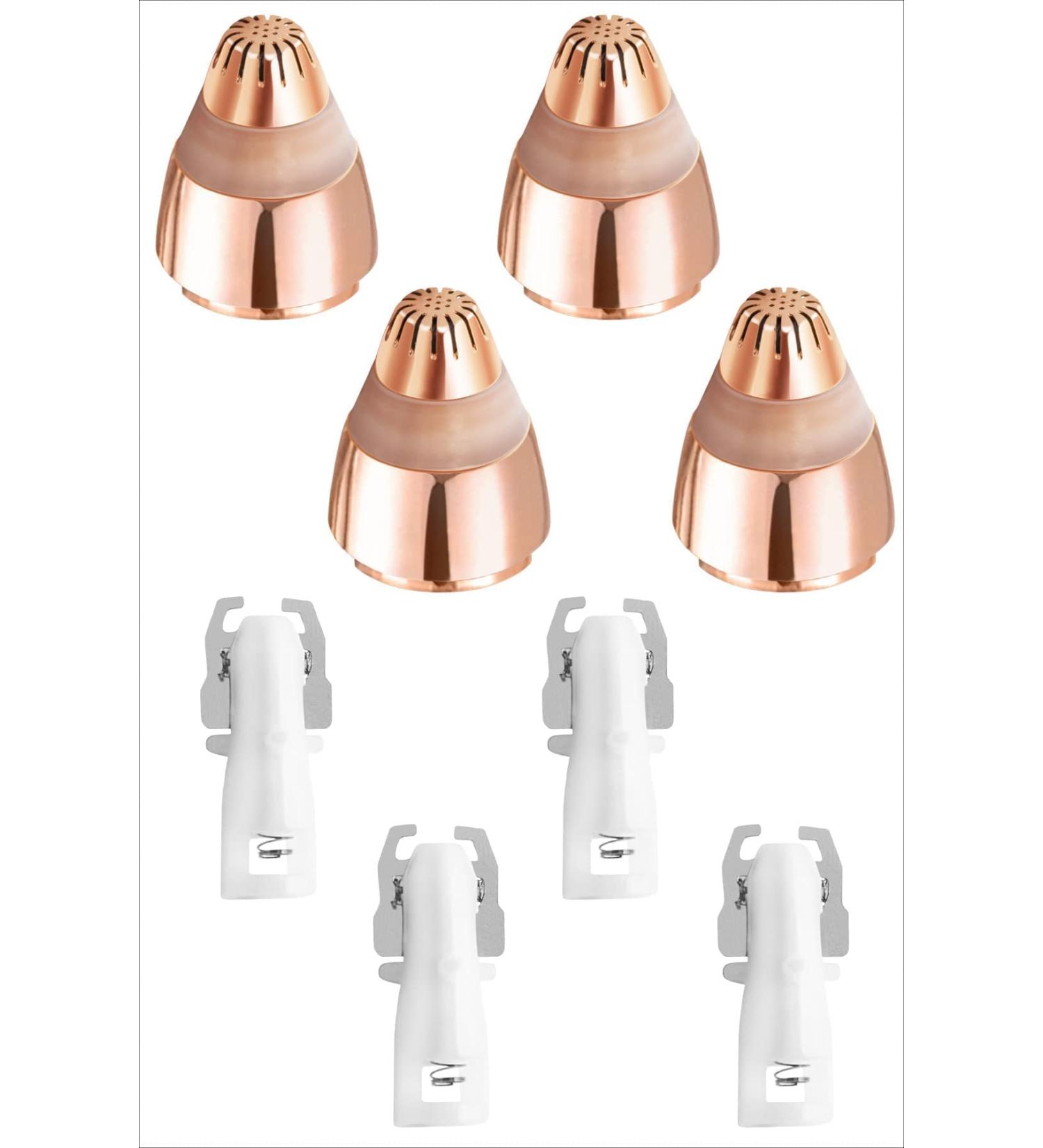 Finishing Touch Flawless Brows Eyebrow Hair Remover Replacement Heads - Rose Gold (Pack of 4) - Buy Online on GoSupps.com