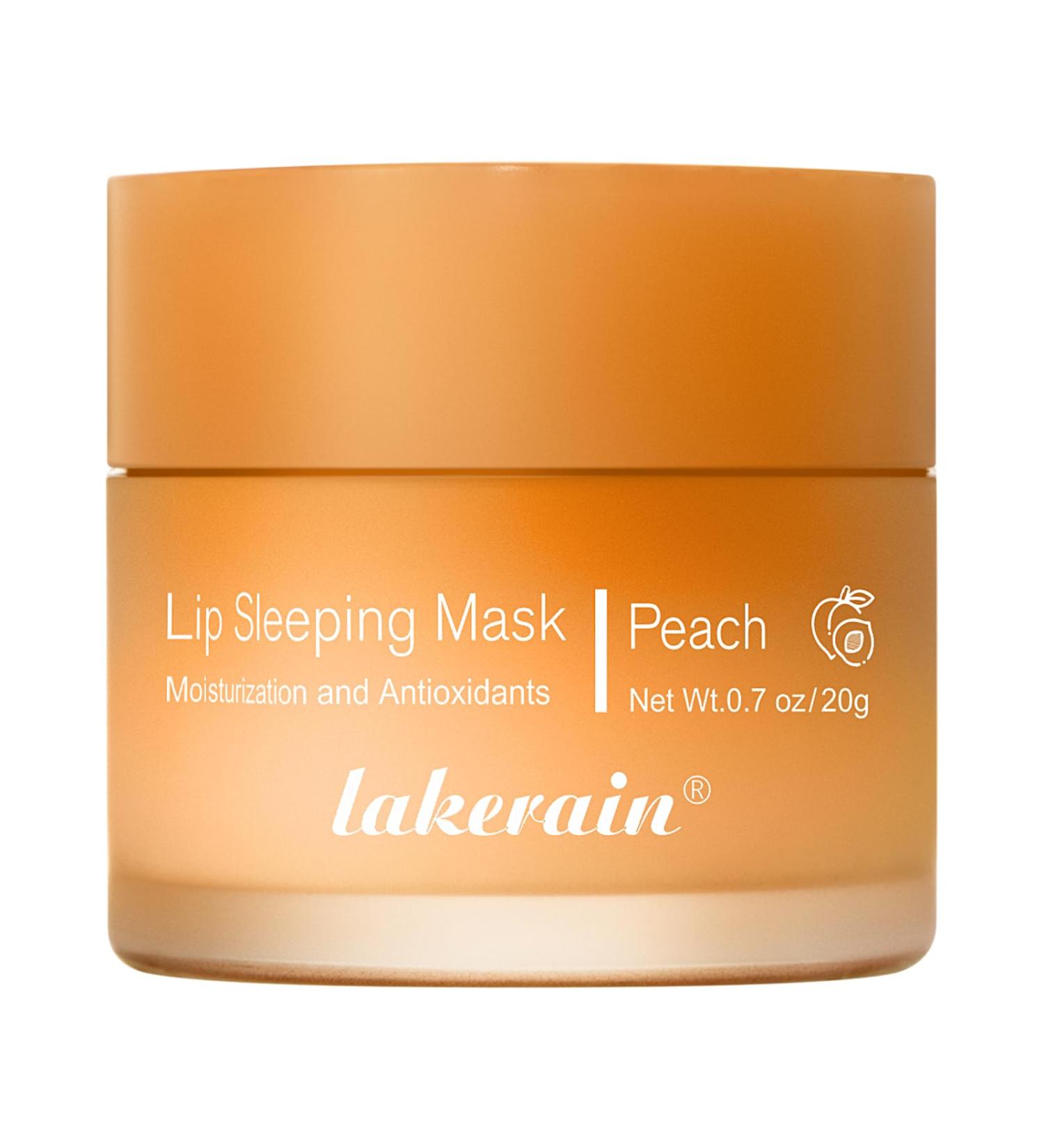 Hydrating Lip Sleeping Mask - Repair Chapped Lips Day & Night | Enhance Color & Plump Lips | Peach Flavor Lip Care - Buy Online on GoSupps.com