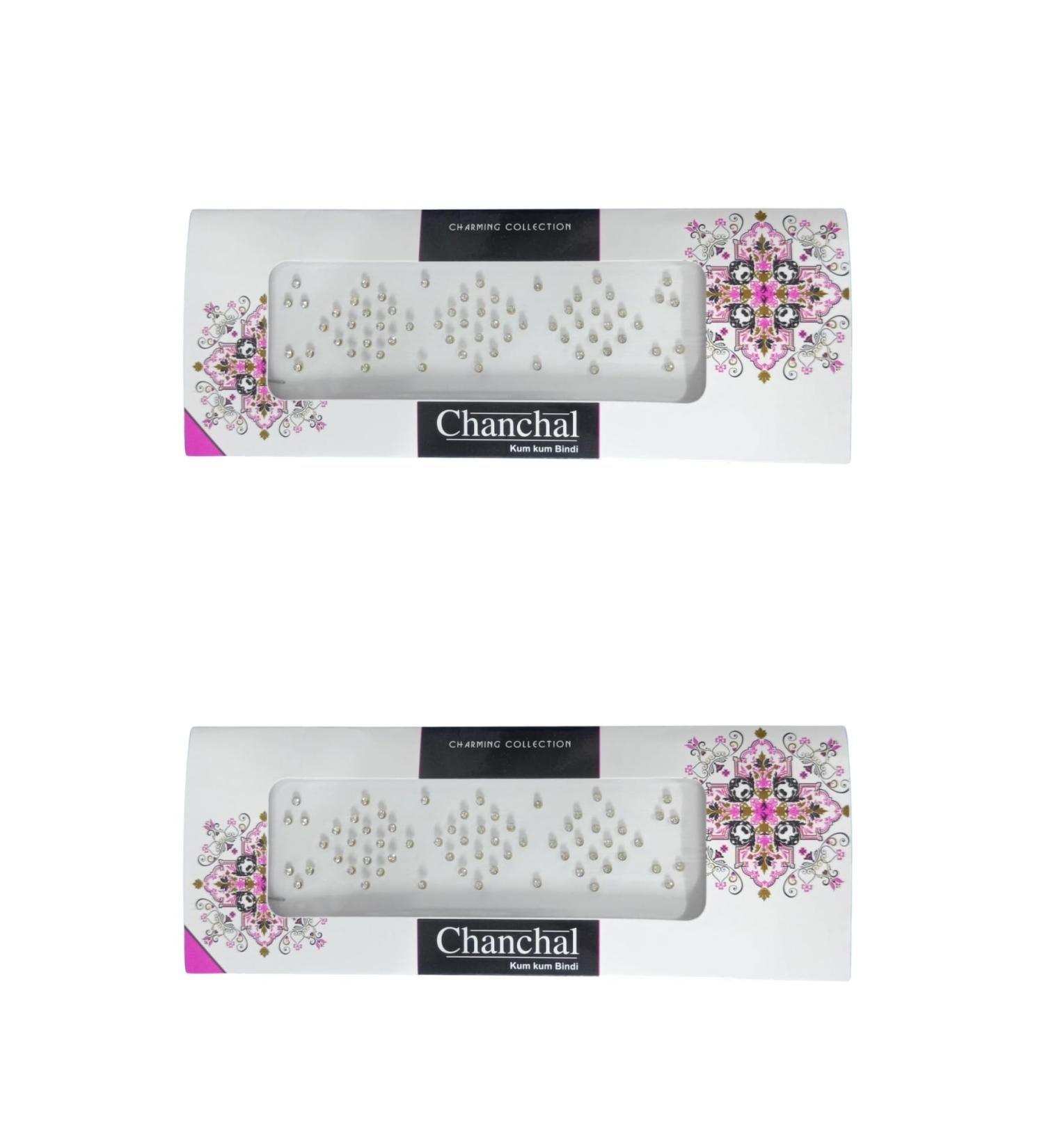 Traditional Bridal Stone Bindi For women FOREHEAD Silver Bindis