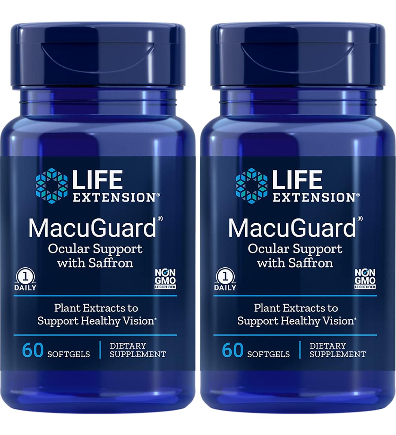 Life Extension Macuguard Ocular Support Softgels 2 Pack - 60 Count - Buy Online on GoSupps.com