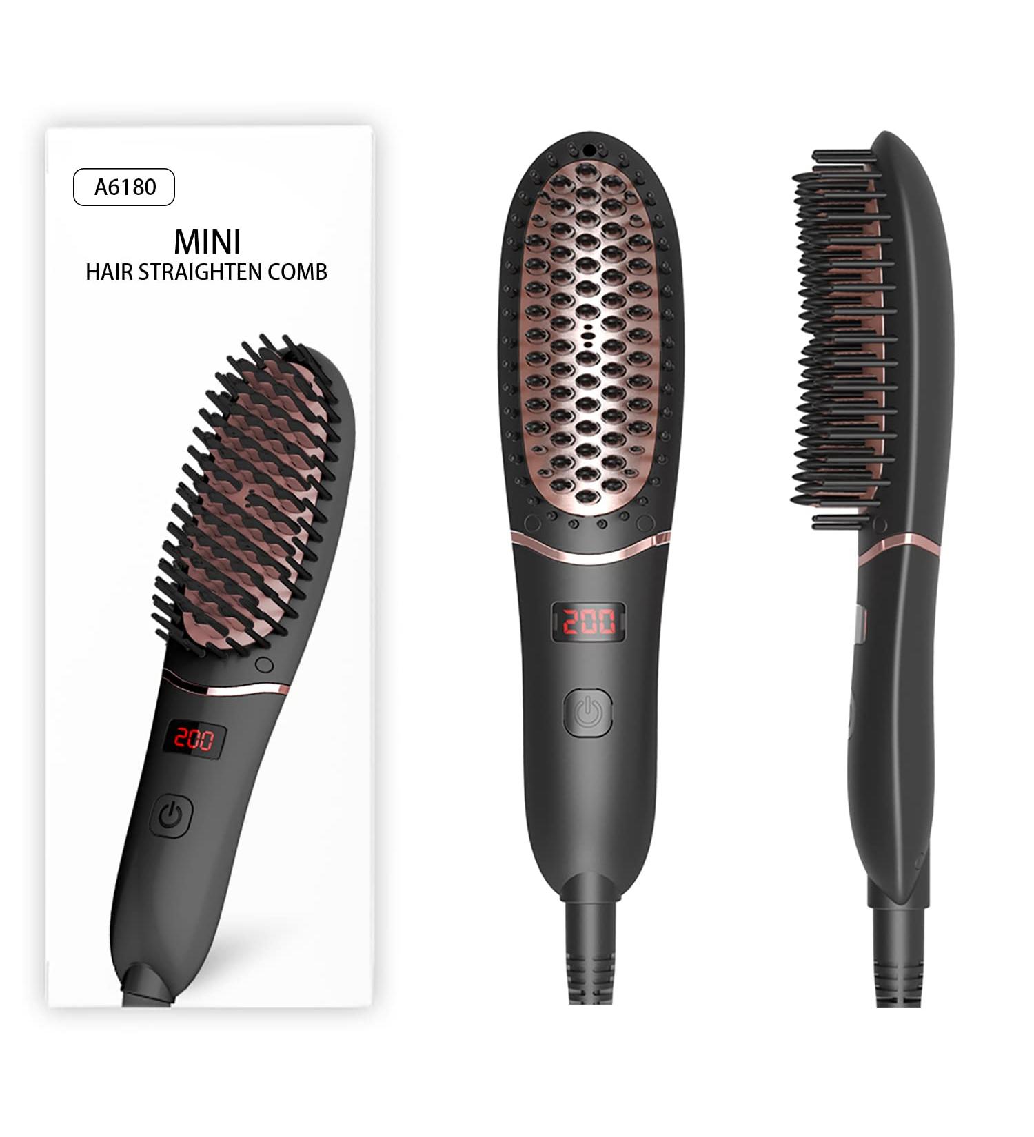 Small hair straightener brush top