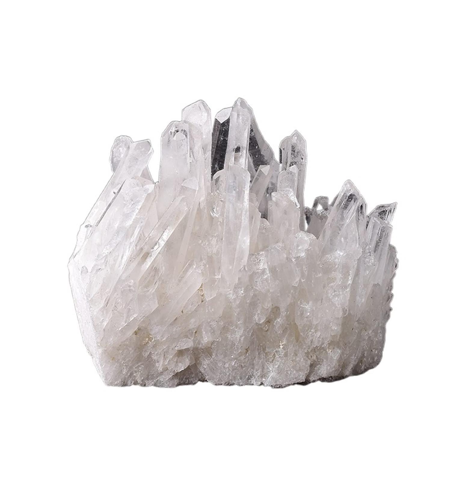 1PC Natural Raw Quartz White Clear Crystal Cluster Stones Crystal Point Specimen Home Decoration Raw Crystals ES ZJGIDTEM 1pc Random Delivery - Buy Online on GoSupps.com