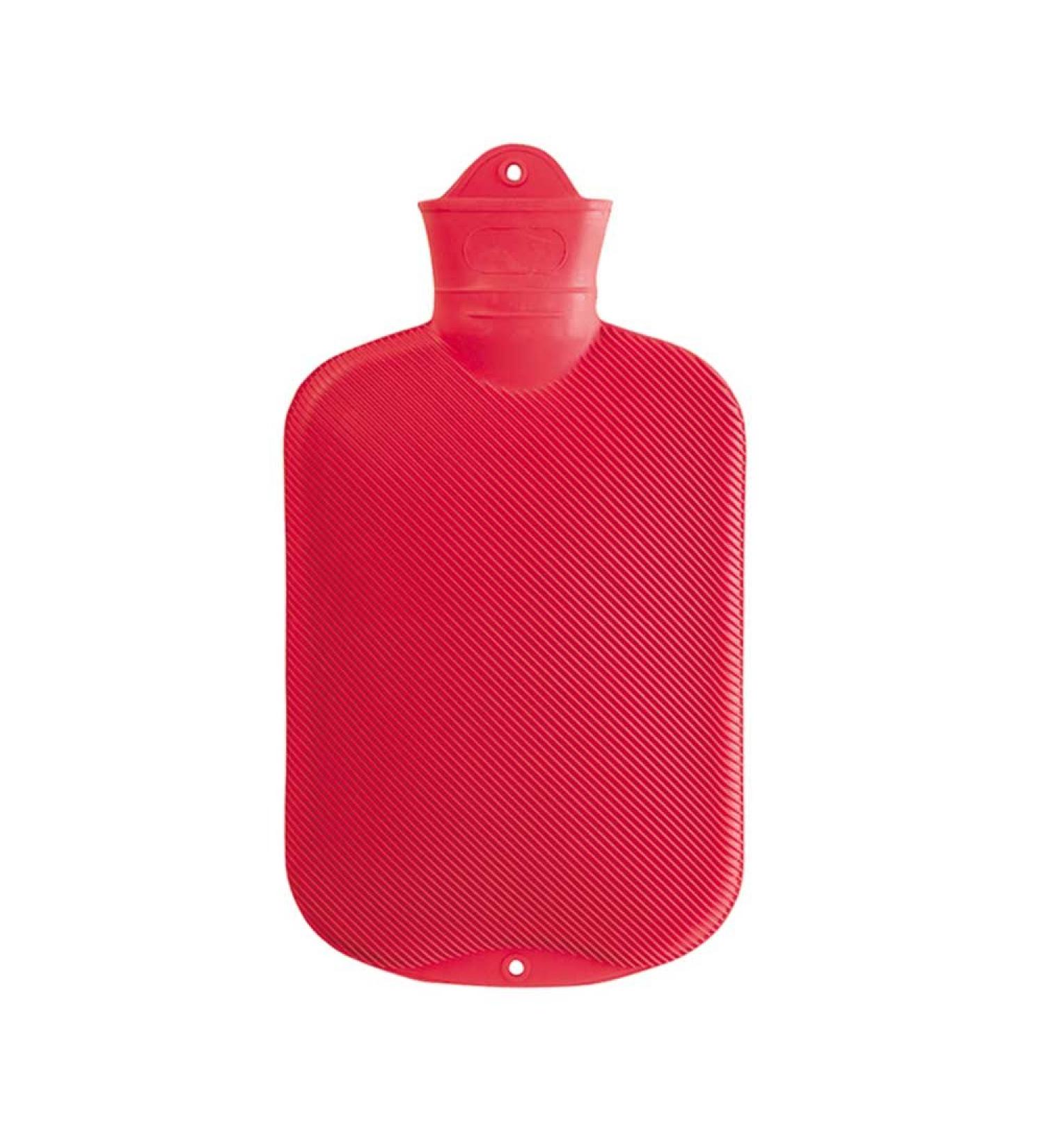 S nger hot water bottle 2 liters hot water bottle bed bottle heat pad slats on both sides red