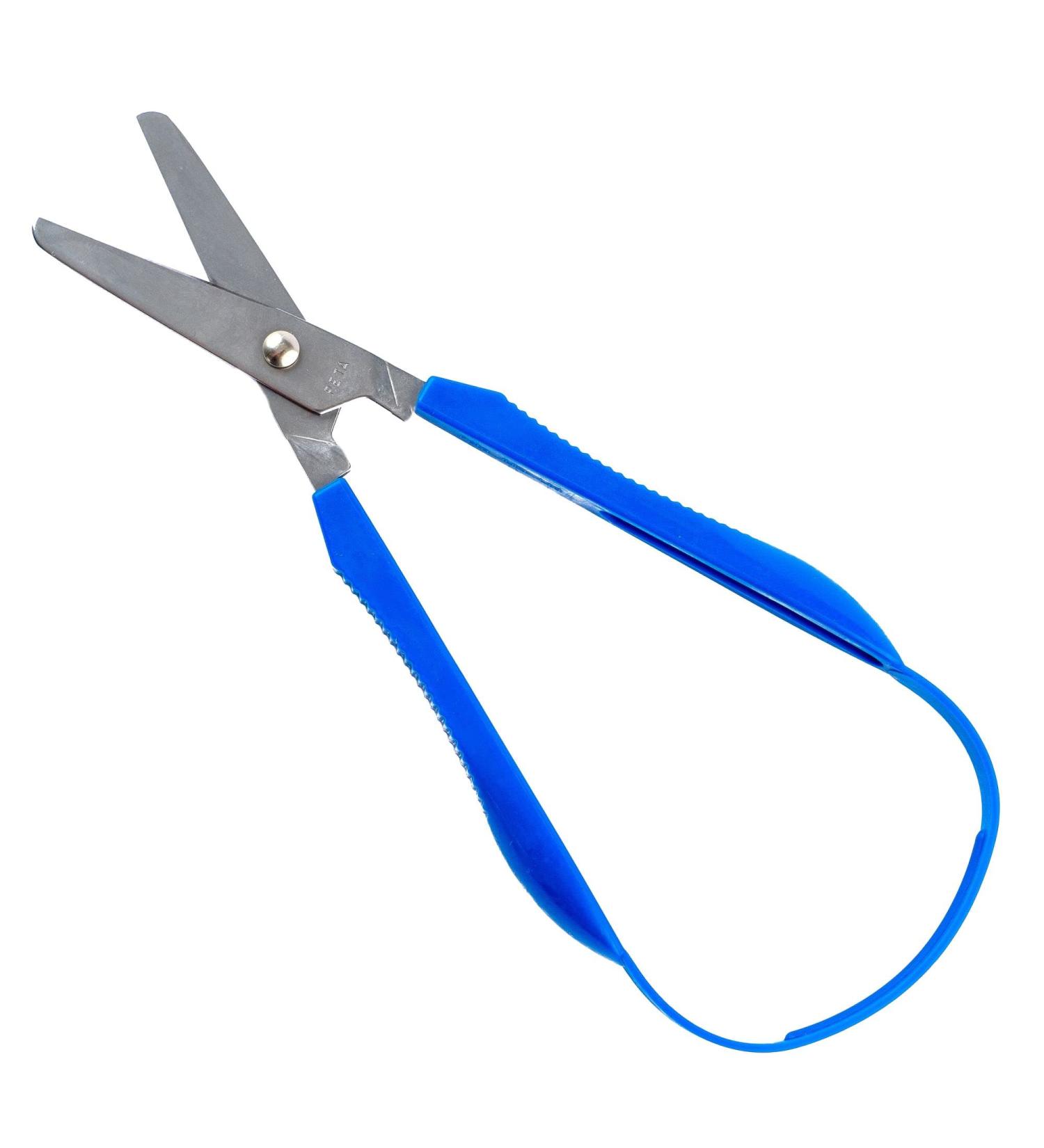 PETA Easi-Grip Scissors - Stainless Steel and Polymer Loop Handle - Self Opening Scissors - Ergonomic Grip to Increase Stability - Ideal for Scissor Skills Development and People with Weak Grip or Poor Hand Strength - 45mm Rounded Blade - Buy Online on GoSupps.com