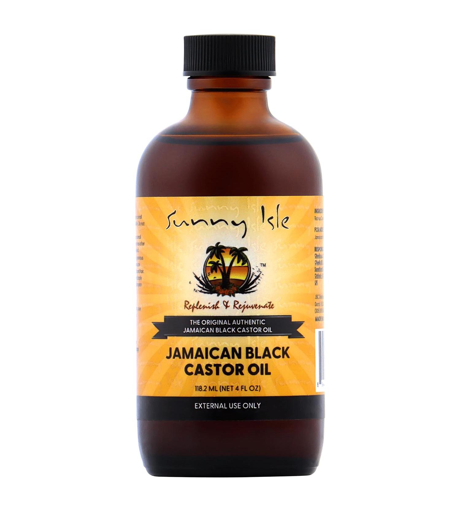 Sunny Isle Jamaican Black Castor Oil 100% Pure for Hair, Eyelashes & Eyebrows - 4 oz - Buy Online on GoSupps.com