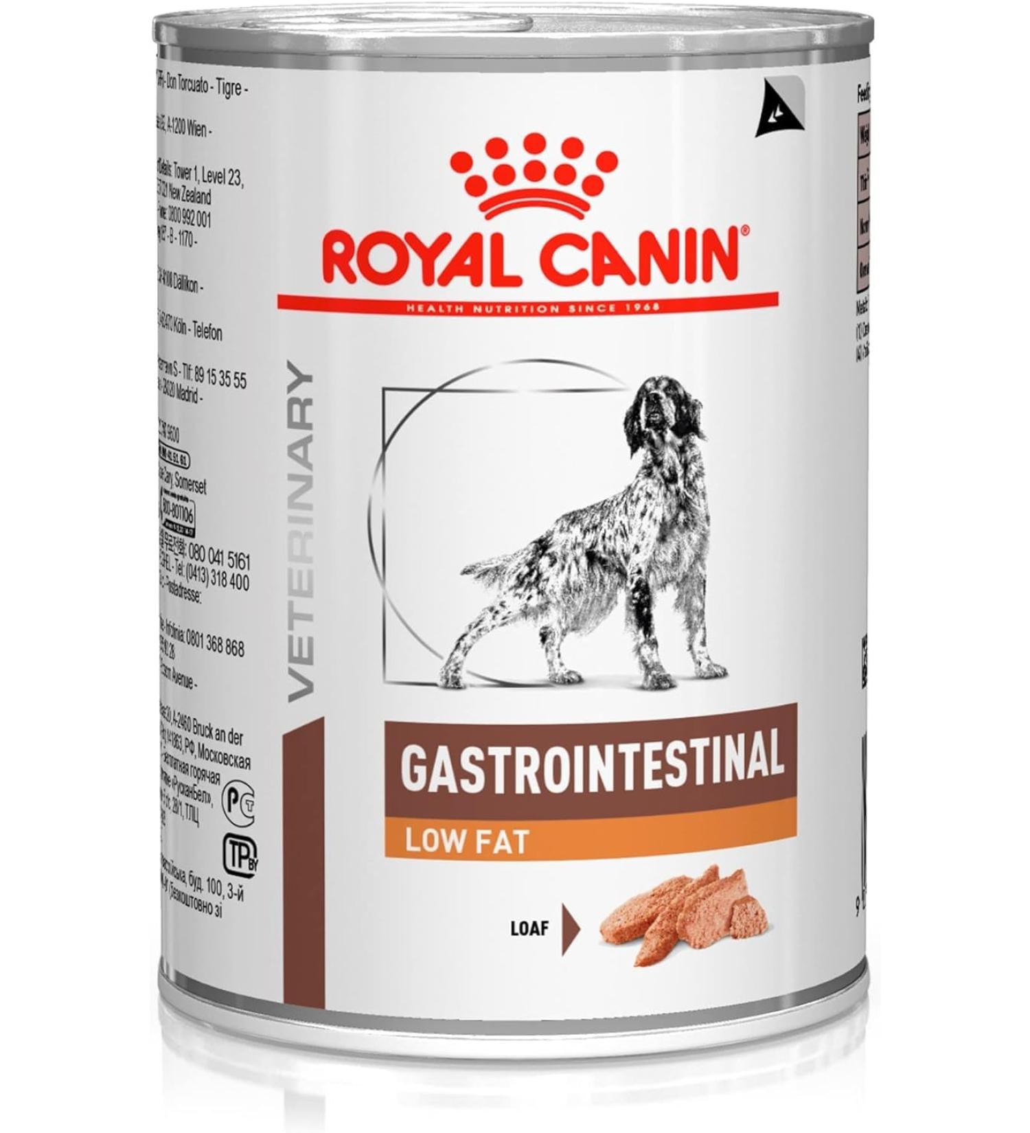 Royal Canin Veterinary Gastrointestinal Low Fat Mousse | 12 x 420 g | Exclusive Dietetic Food for Adult Dogs | to Aid Digestion and Overweight - Buy Online on GoSupps.com
