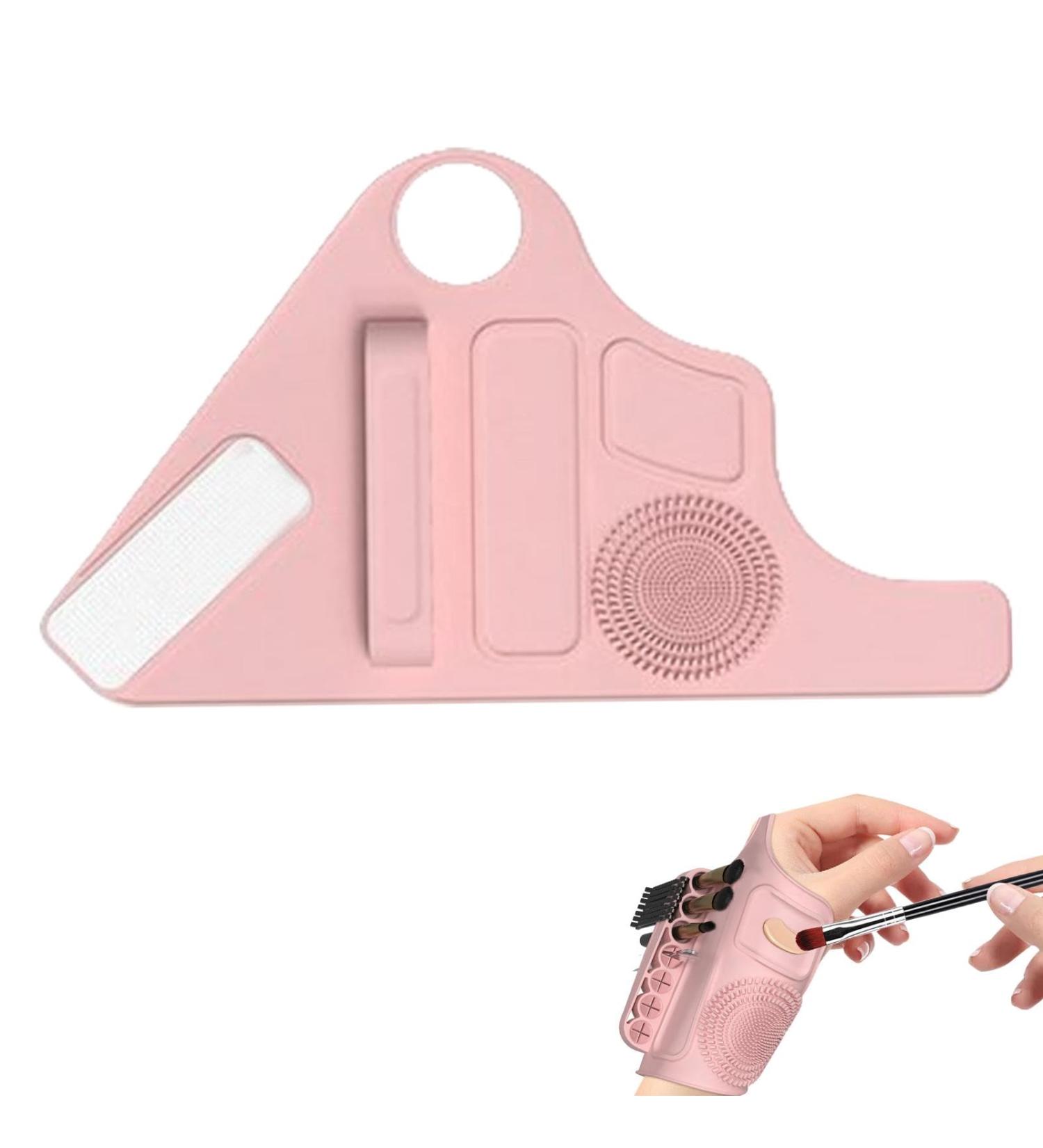  Tuxxjzm Makeup Mixing Tray Makeup Mixing Palette - Professional Makeup Mixing Palette Strap | Multifunctional Makeup Mixing Wrist Strap Palette - Buy Online on GoSupps.com