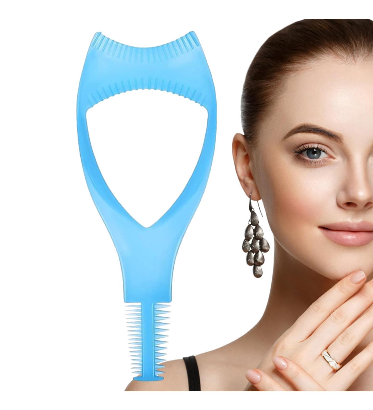 Mascara Shield Applicator False Eyelash Applicator Eyelash Applicator Tool 3 in 1 Eyelash Tools Mascara Applicator Protective Lash Mascara Shield Guard Comb Protector Eyelid for Make Up Blue - Buy Online on GoSupps.com