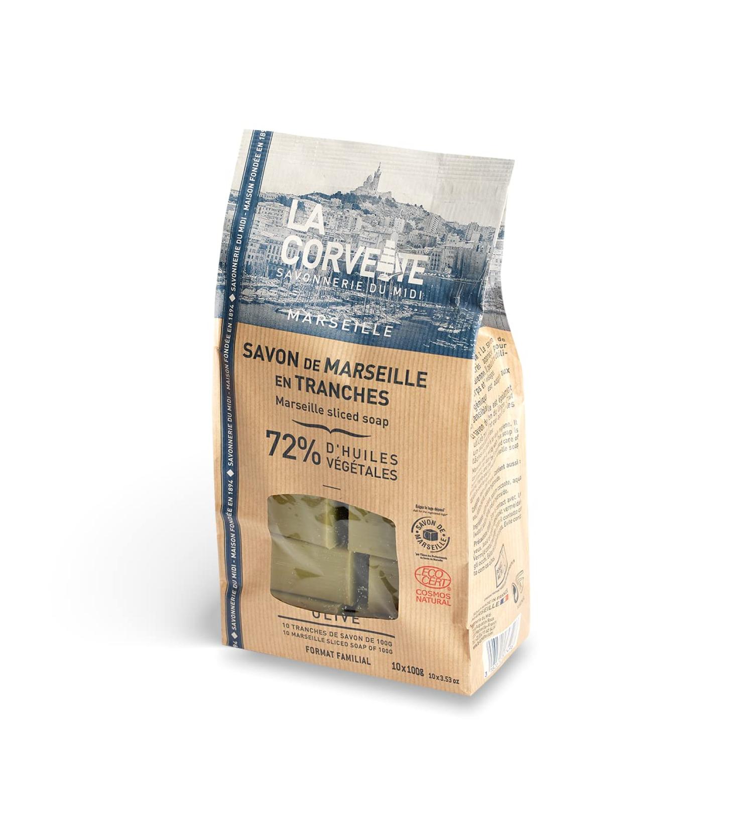 La Corvette Cosmos Natural Marseiller Soap in Loose Contour 1 kg (10 x 100 g) - Buy Online on GoSupps.com
